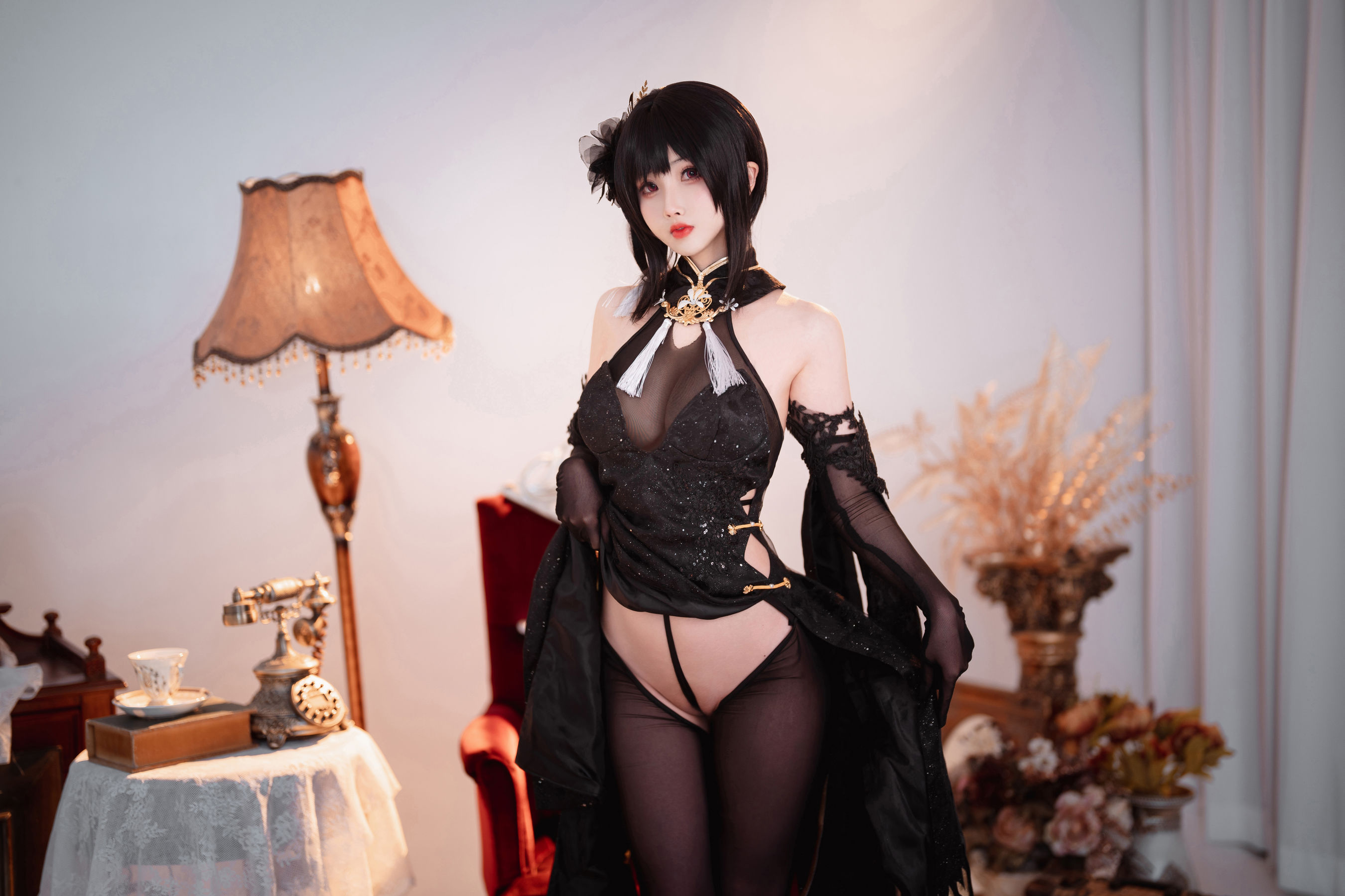 [网红COSER] COS福利rioko凉凉子&面饼仙儿 - 黑白镇海