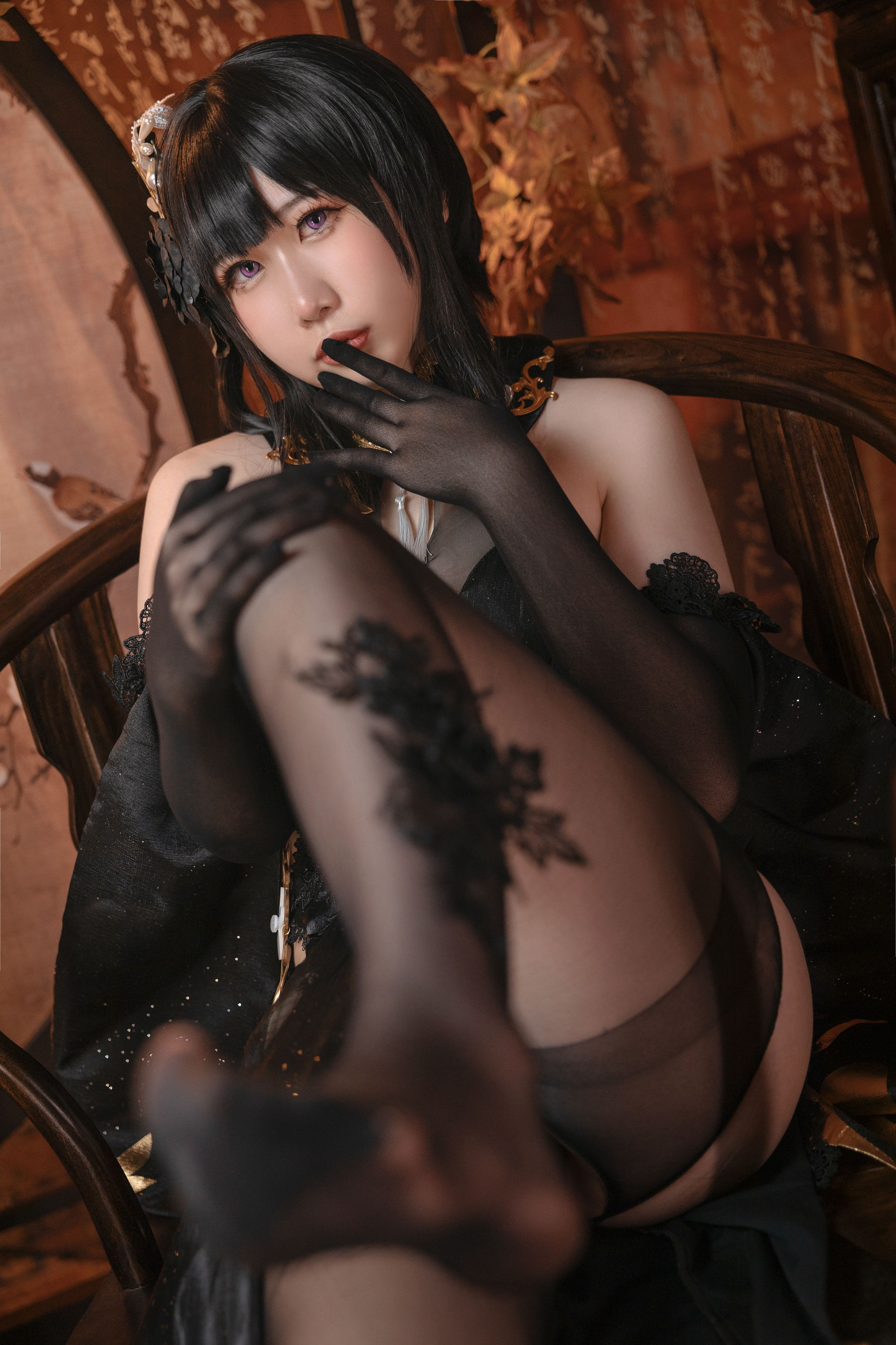 [网红COSER] 九言&喜茶苍苍子 - 碧蓝航线 镇海白黒双人