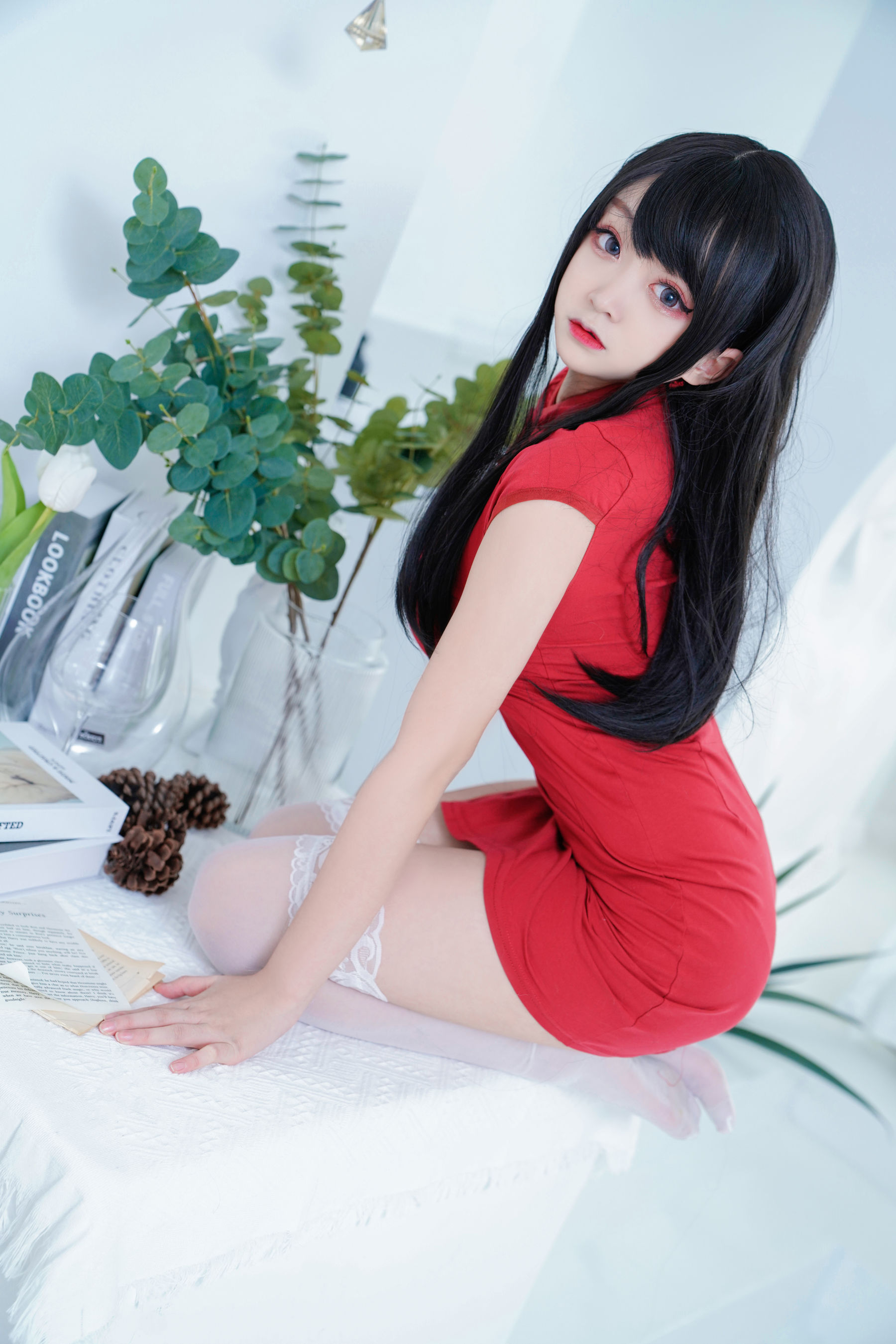 [网红COSER] 动漫博主恩田直幸 - 红旗袍