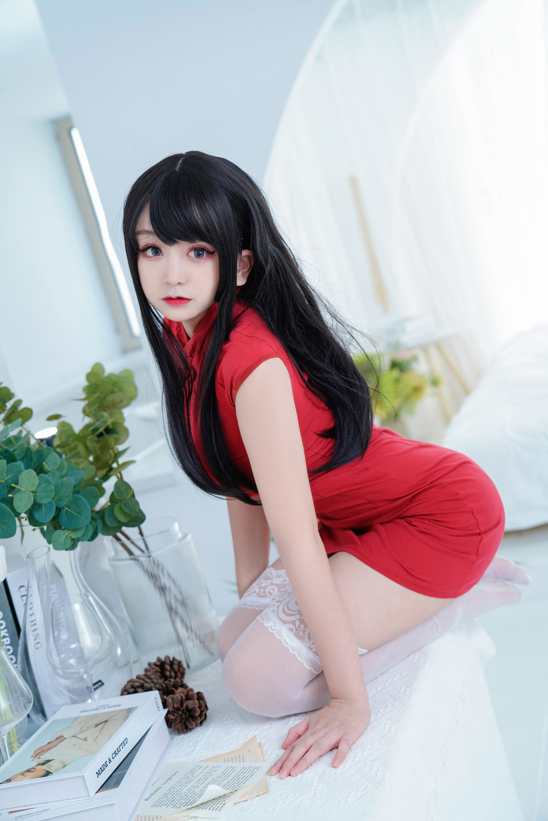 [网红COSER] 动漫博主恩田直幸 - 红旗袍