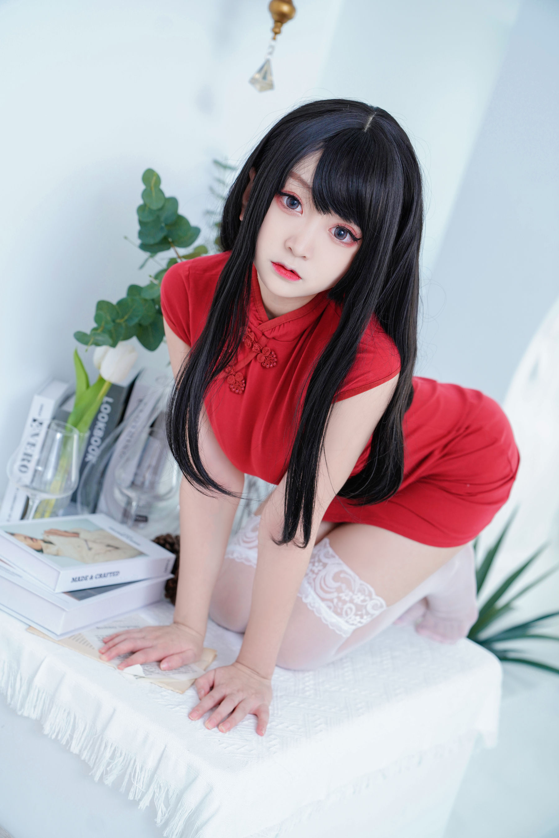 [网红COSER] 动漫博主恩田直幸 - 红旗袍