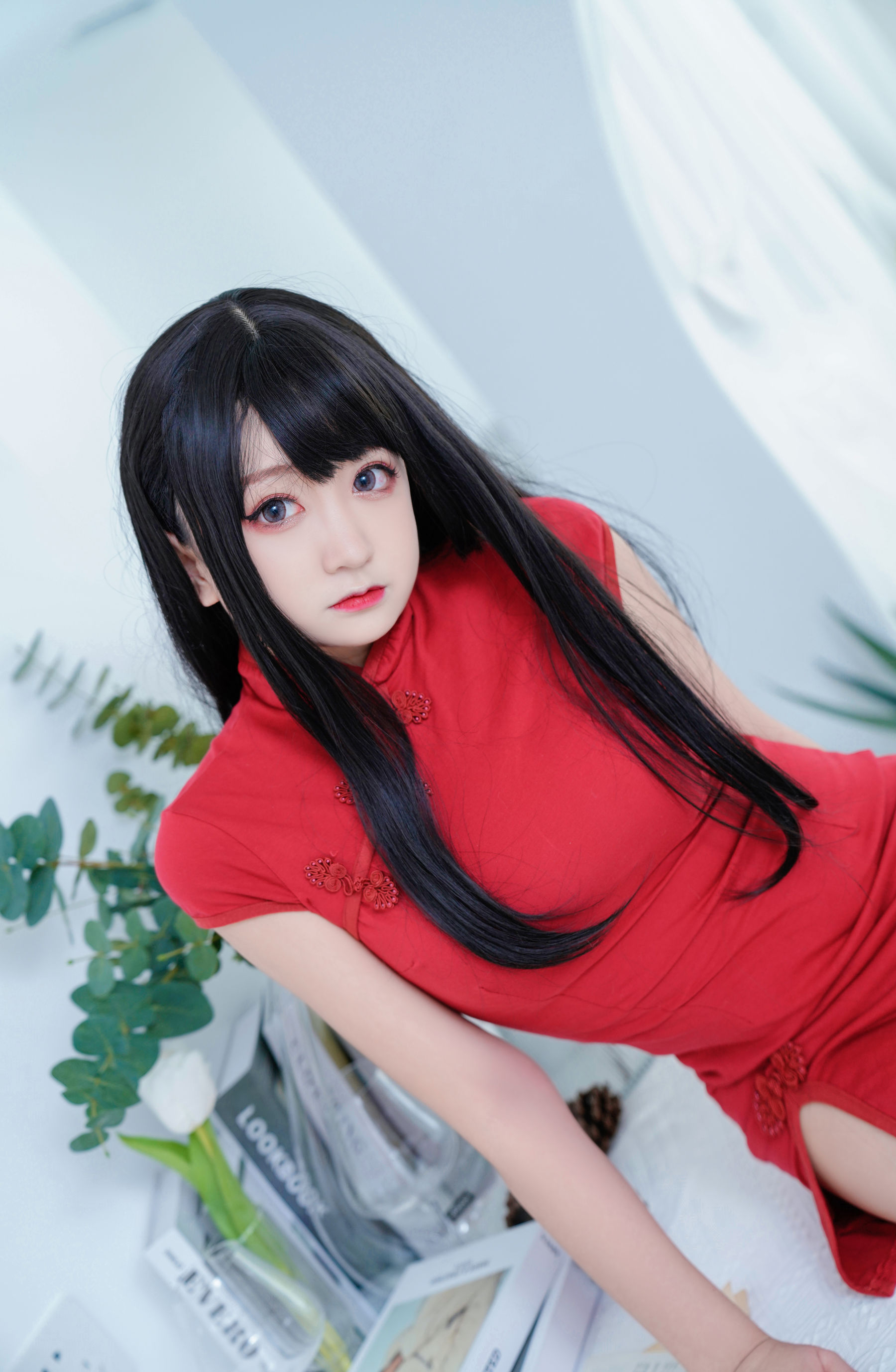 [网红COSER] 动漫博主恩田直幸 - 红旗袍