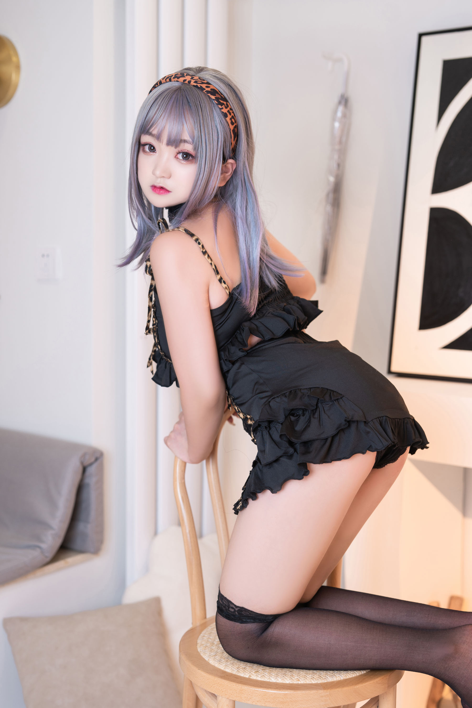 [网红COSER] 动漫博主恩田直幸 - 连体小豹纹