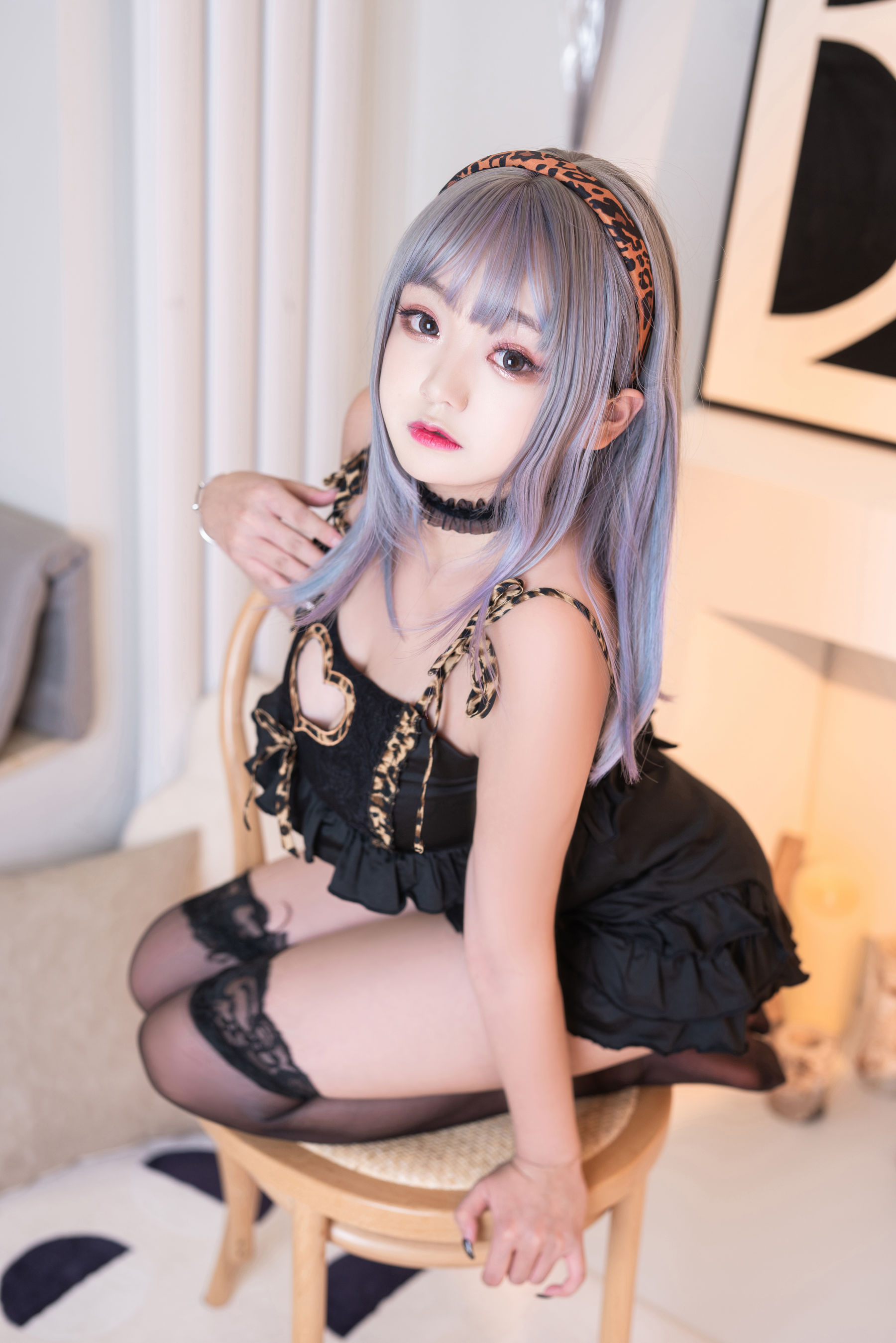 [网红COSER] 动漫博主恩田直幸 - 连体小豹纹