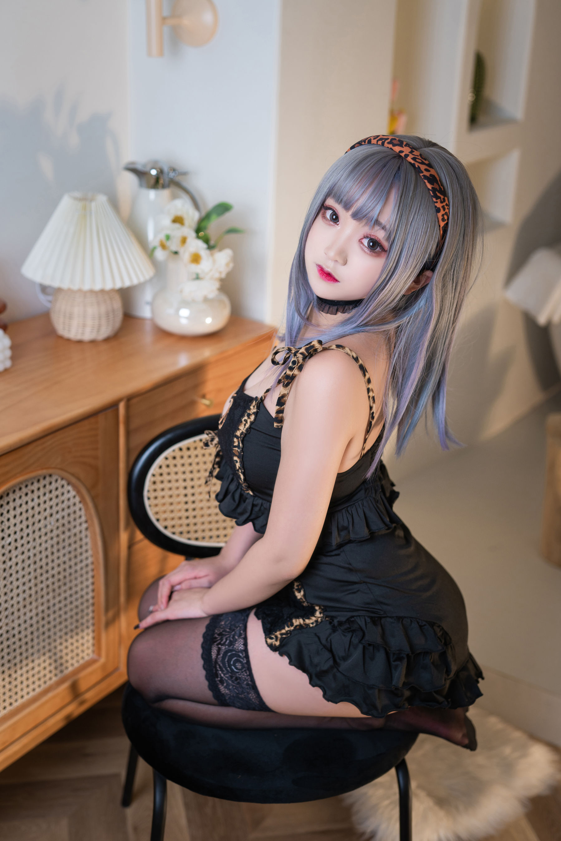 [网红COSER] 动漫博主恩田直幸 - 连体小豹纹