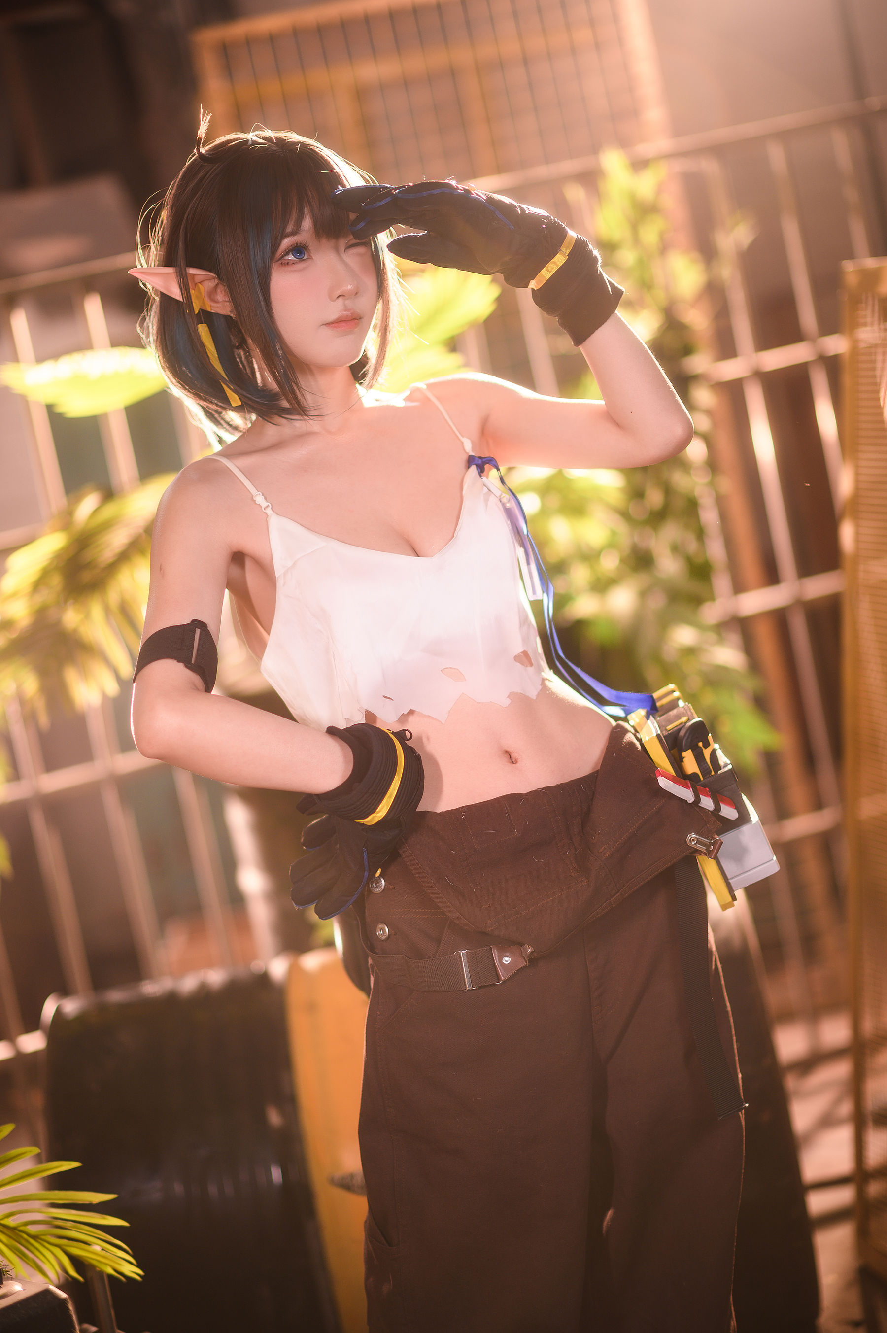 [网红COSER] 动漫博主阿包也是兔娘 - 明日方舟 森蚺