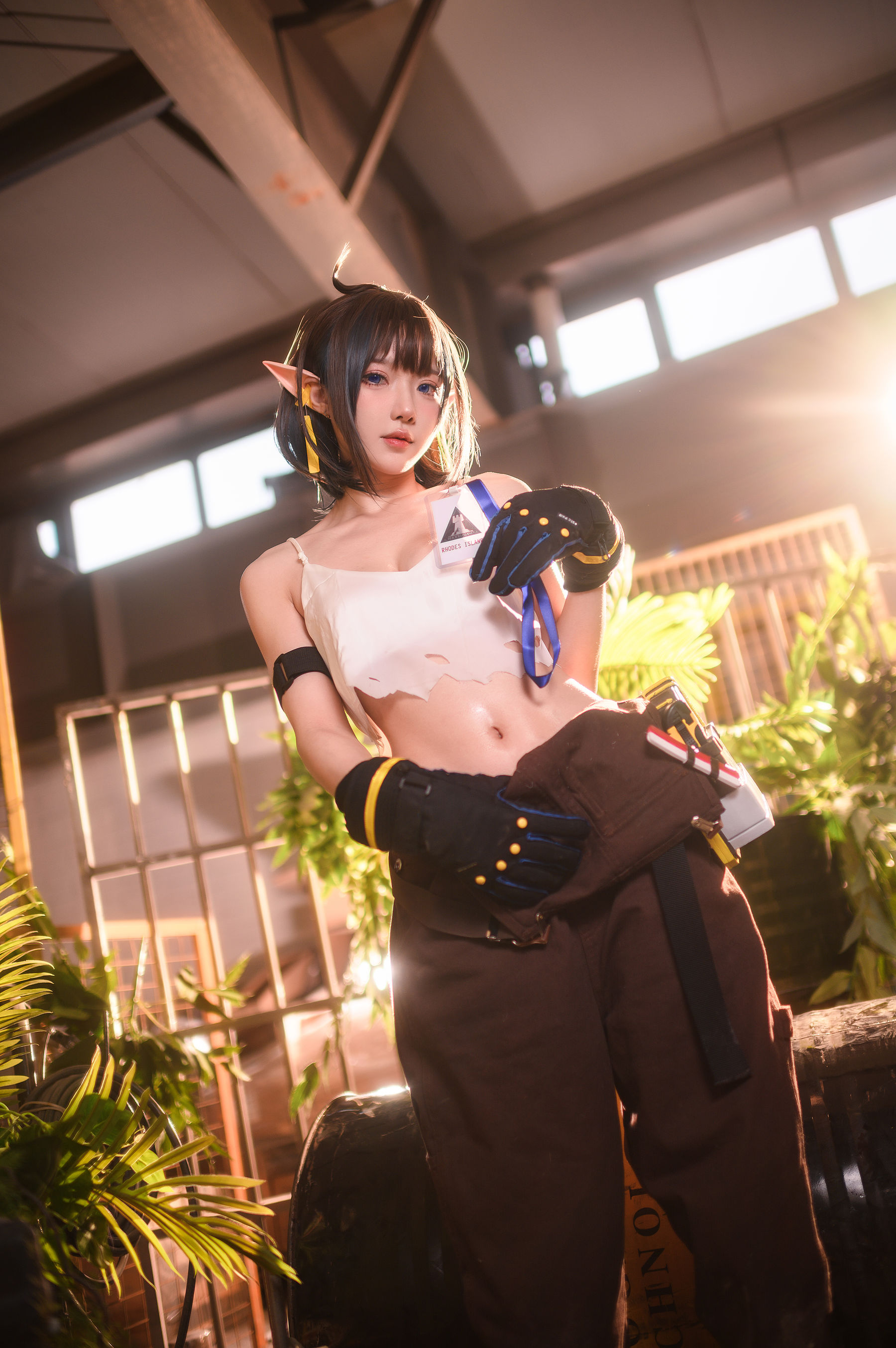 [网红COSER] 动漫博主阿包也是兔娘 - 明日方舟 森蚺