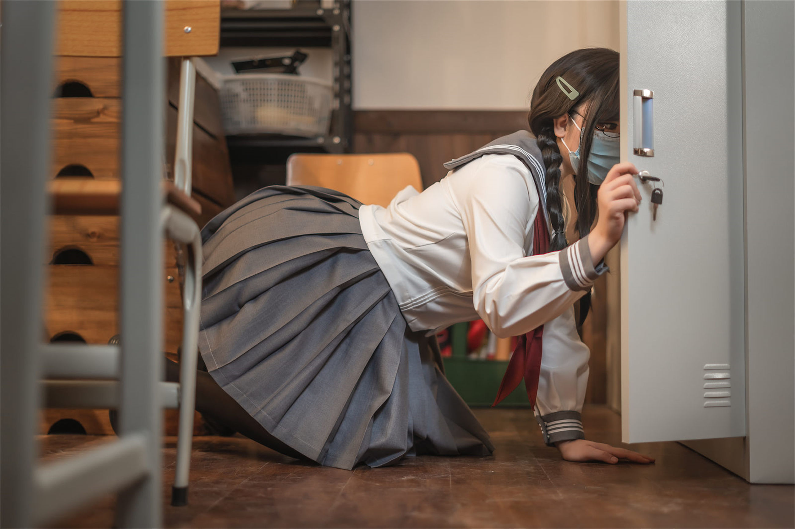 [网红COSER] 啊日日_Ganlory - 放课后风纪委少女