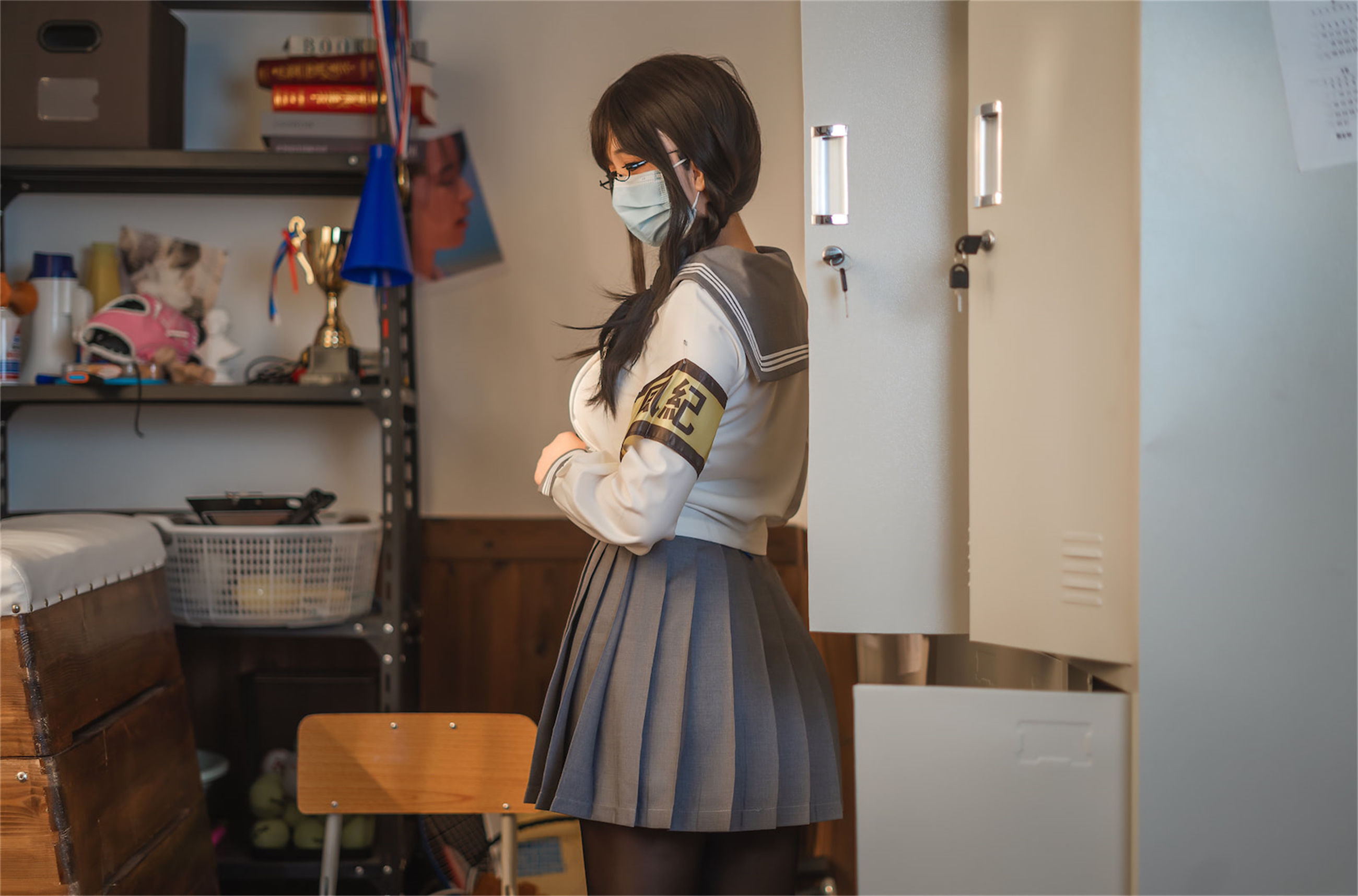 [网红COSER] 啊日日_Ganlory - 放课后风纪委少女