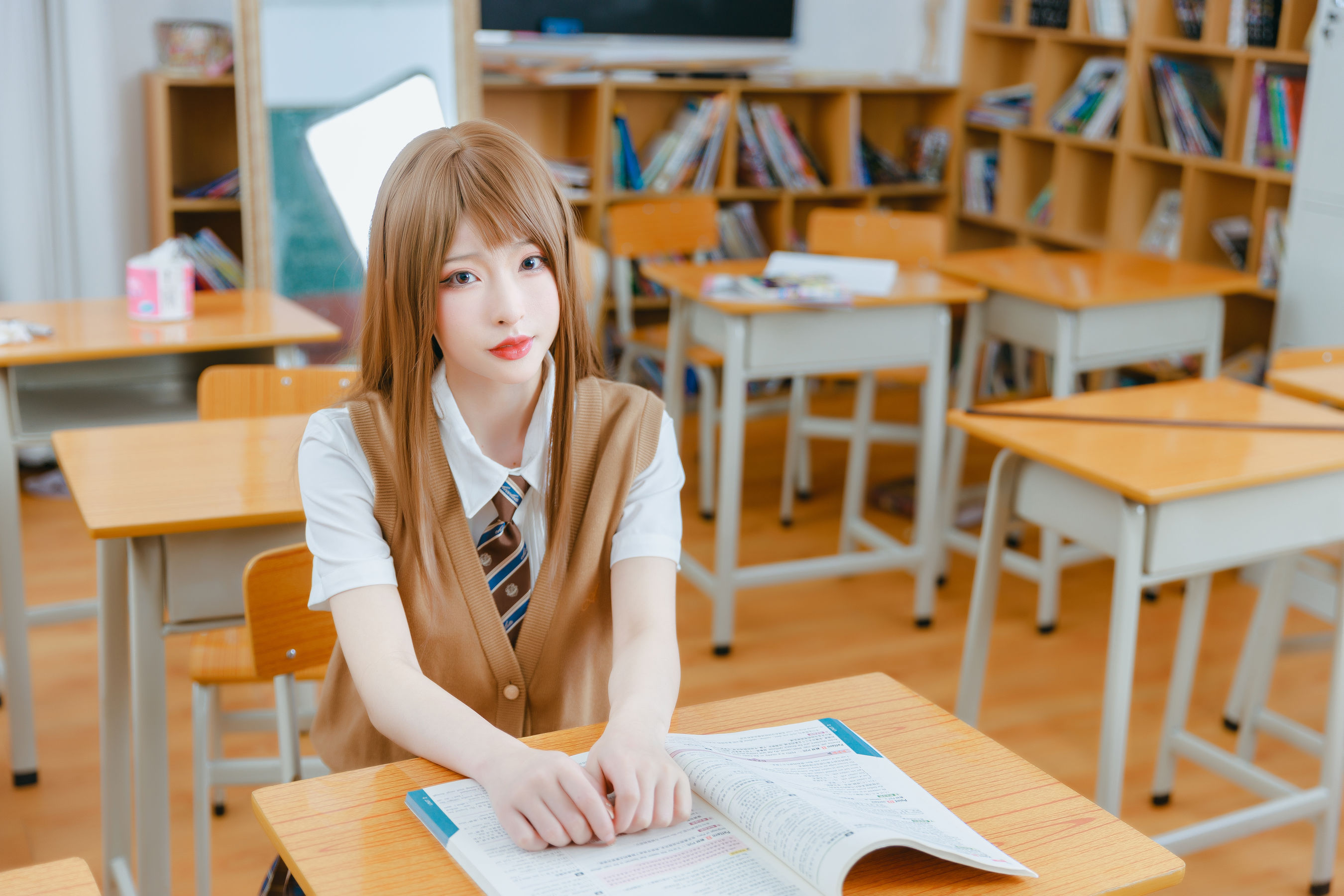 [网红COSER] 尤物清水由乃 - 放学后的秘密辅导