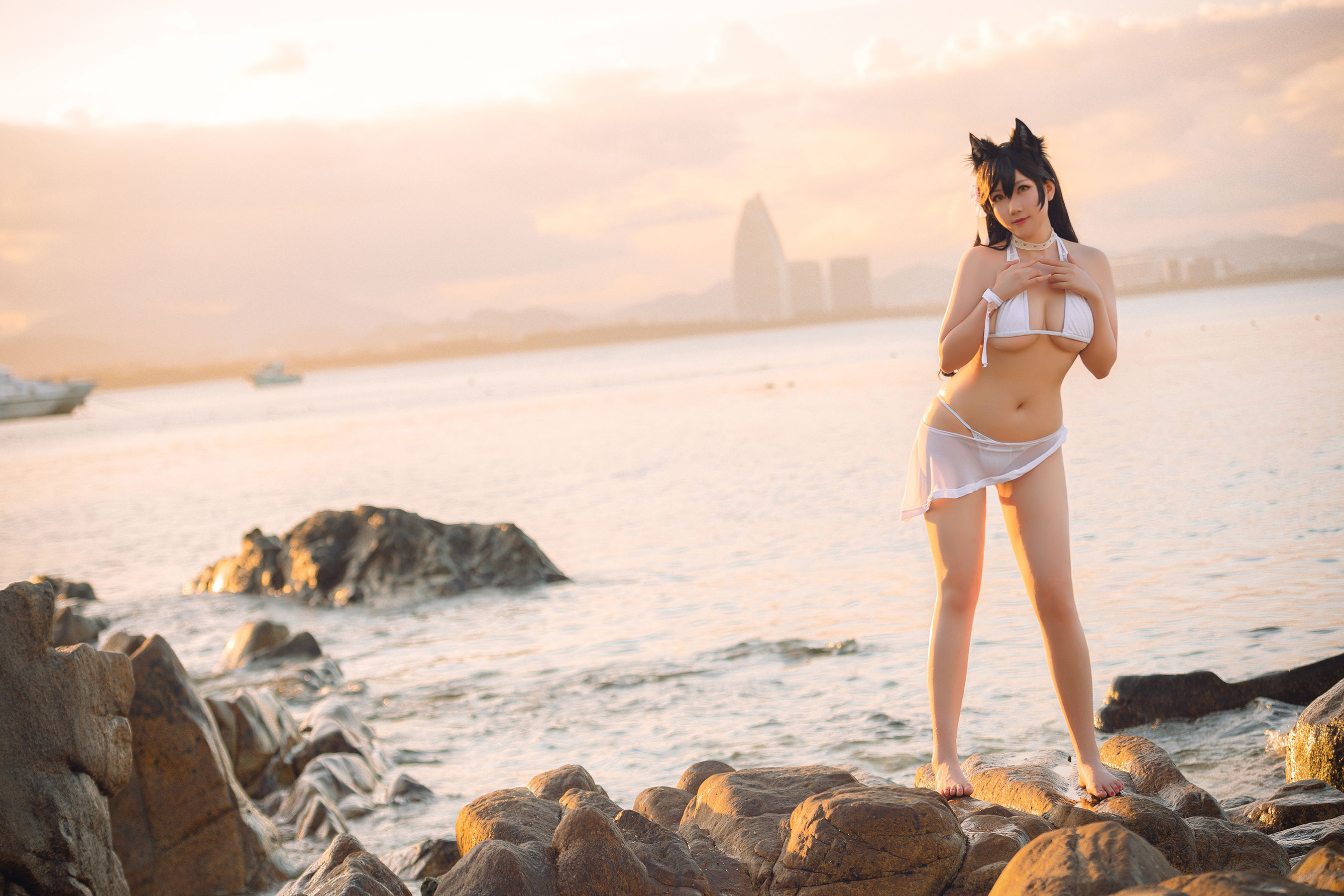 [网红COSER] 微肉感萌妹是本末末 - 爱宕泳装
