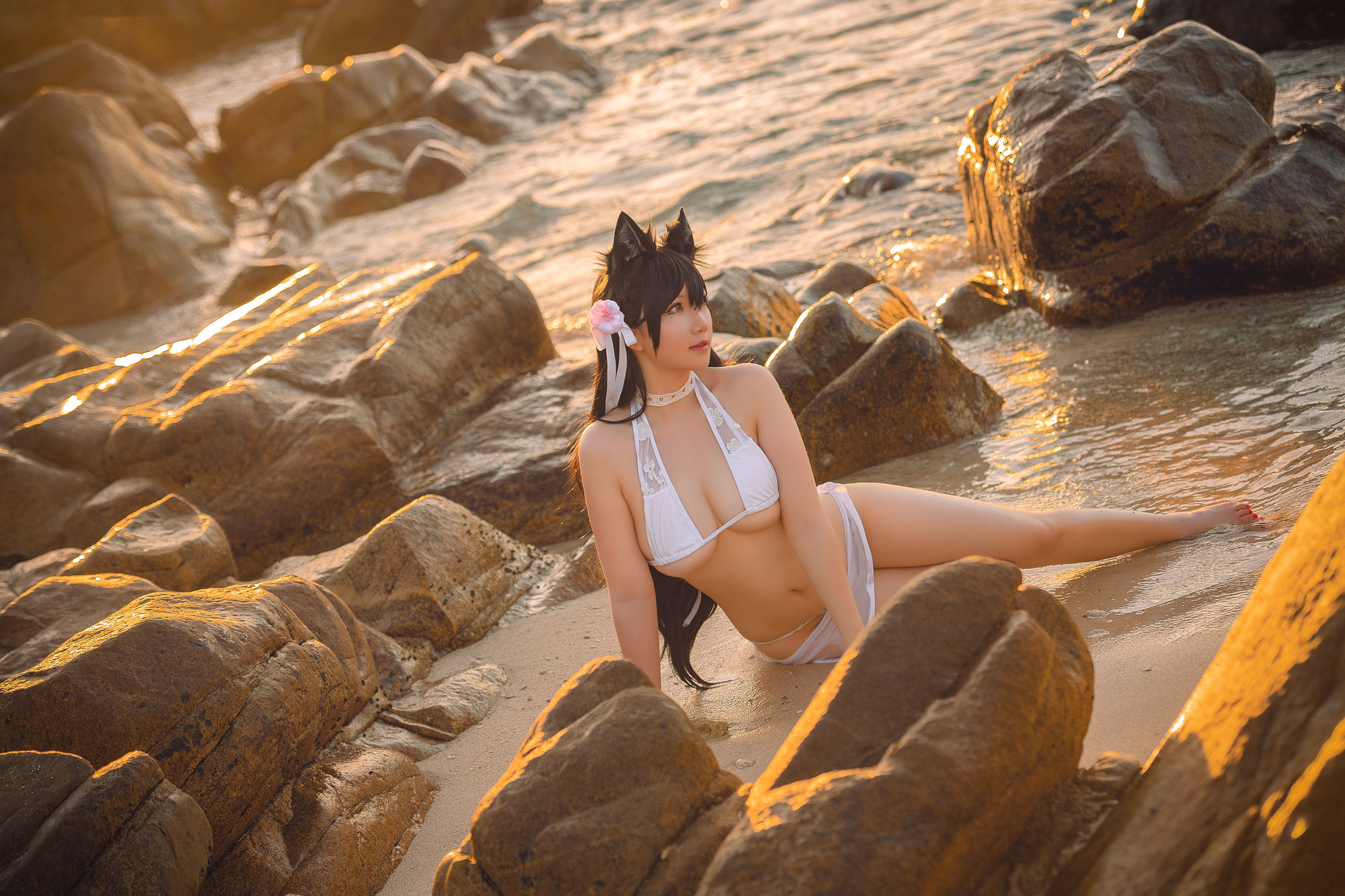 [网红COSER] 微肉感萌妹是本末末 - 爱宕泳装