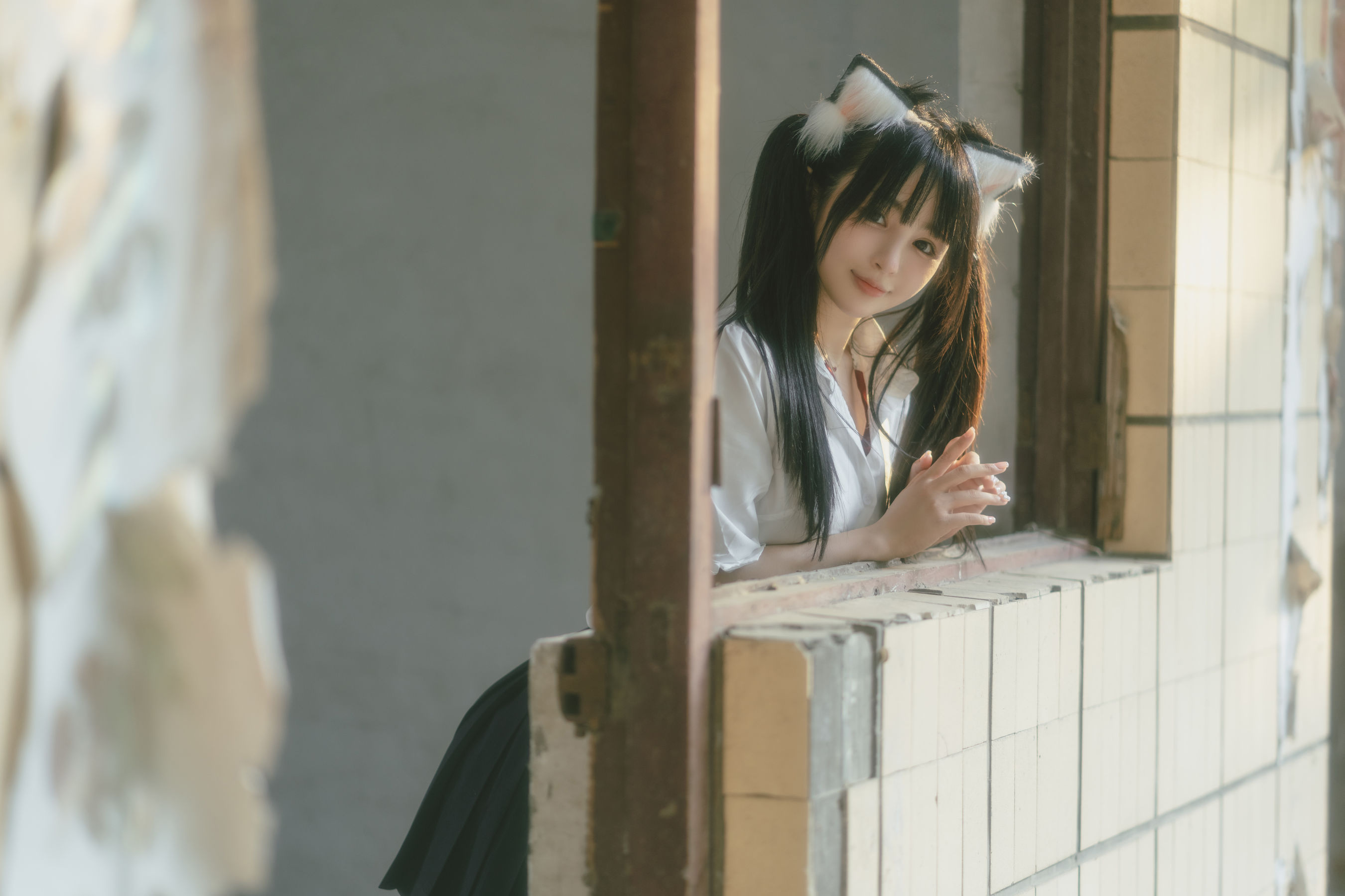 [网红COSER] 桜井宁宁 - 废墟JK
