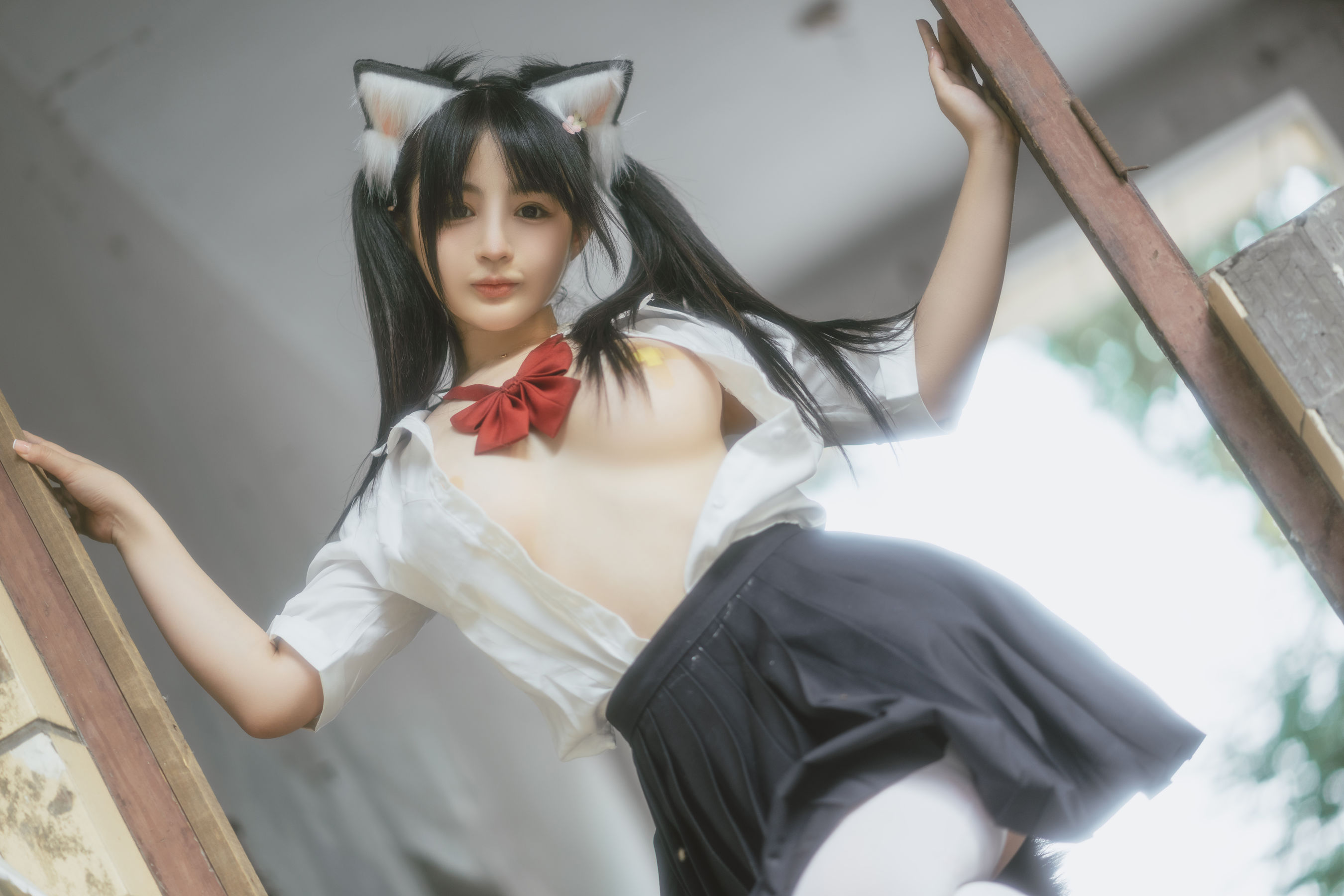 [网红COSER] 桜井宁宁 - 废墟JK