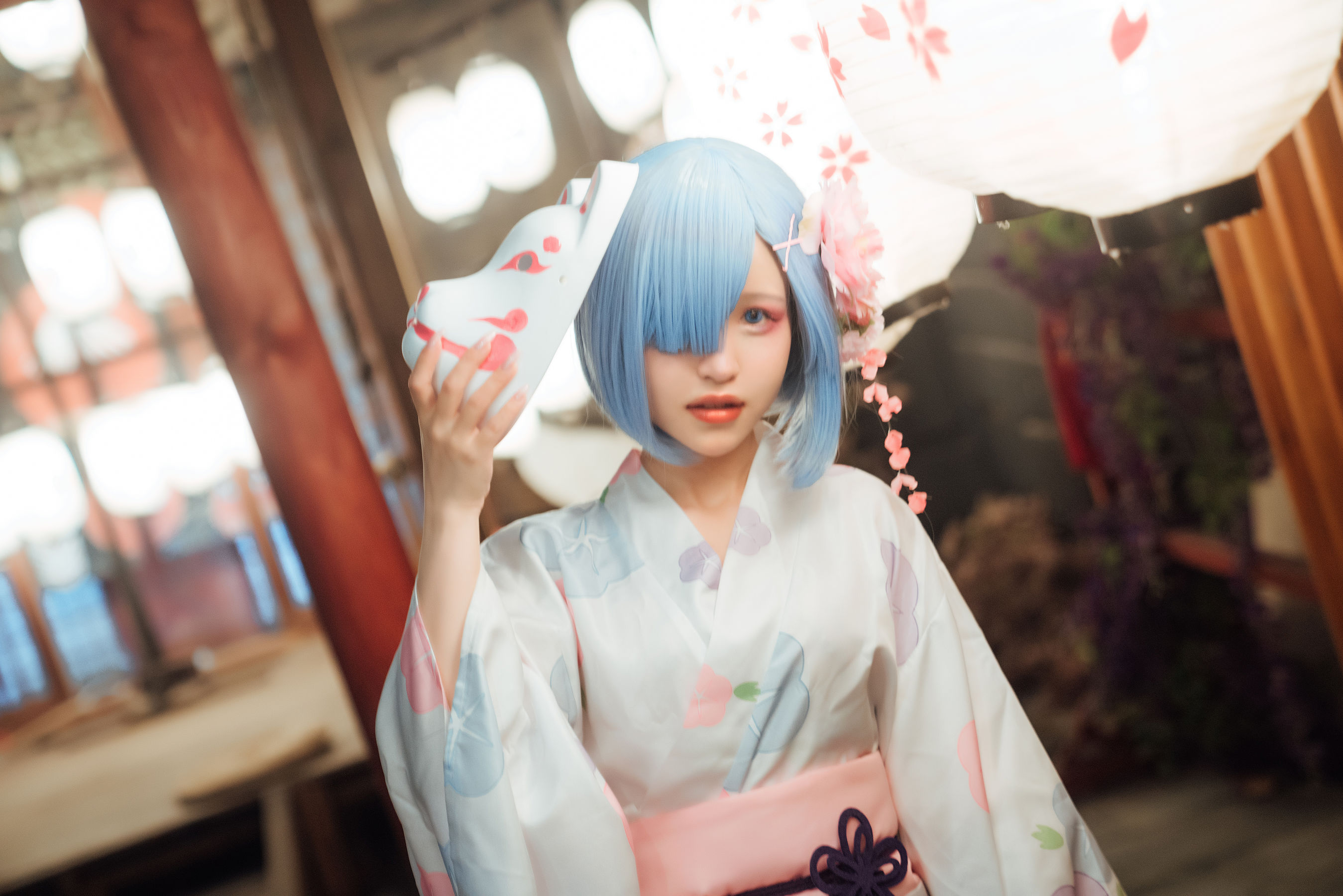 [网红COSER] 美少女晕崽 - 和服雷姆