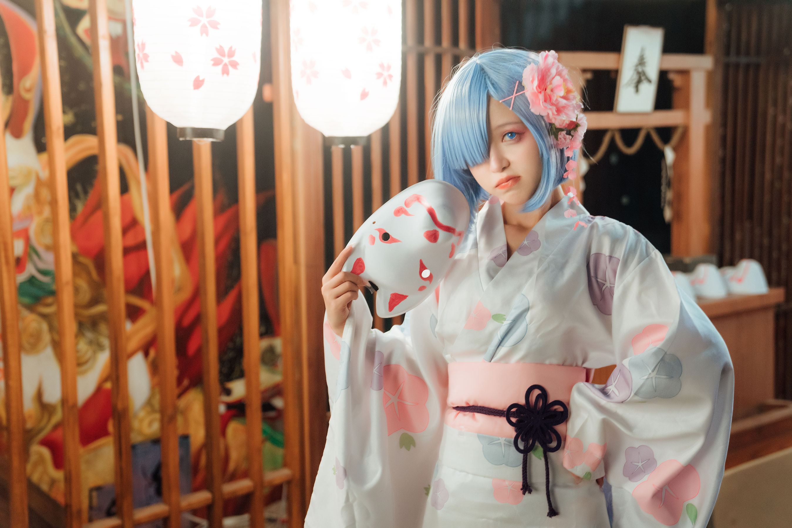 [网红COSER] 美少女晕崽 - 和服雷姆