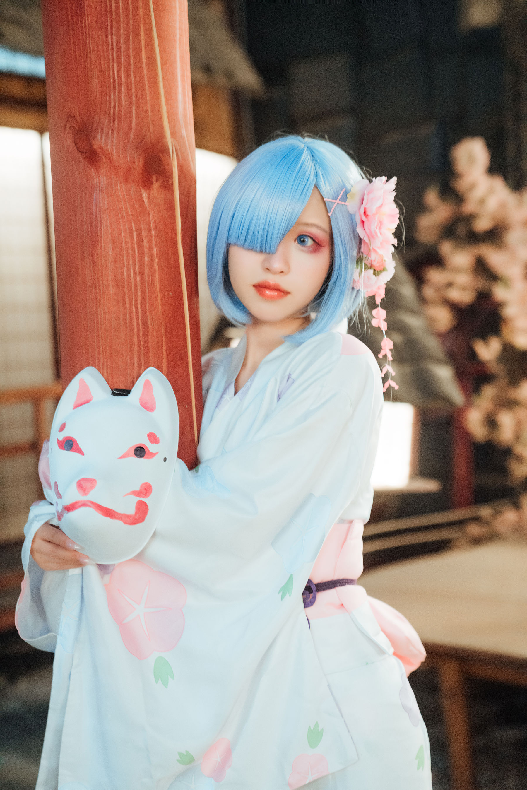 [网红COSER] 美少女晕崽 - 和服雷姆
