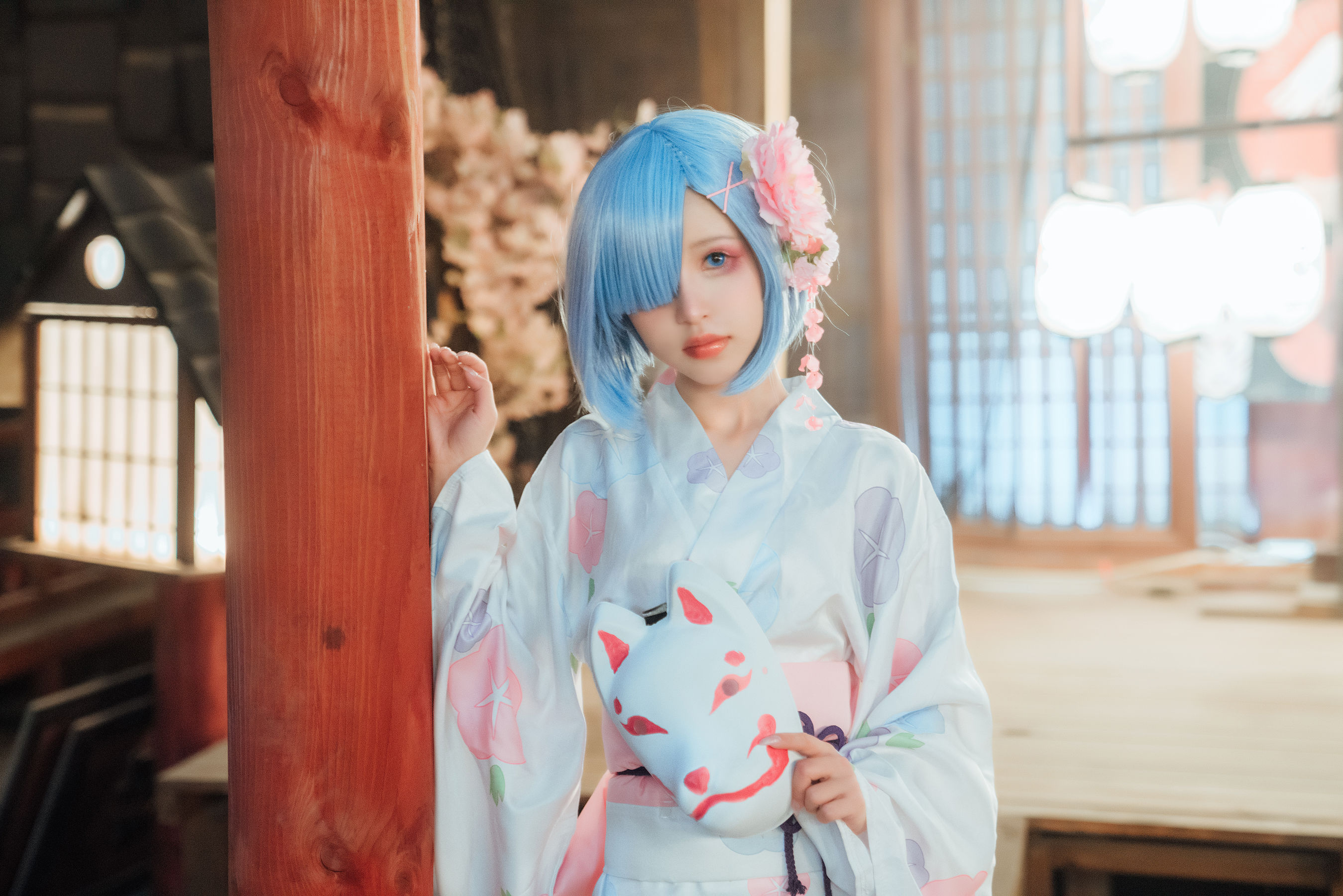 [网红COSER] 美少女晕崽 - 和服雷姆