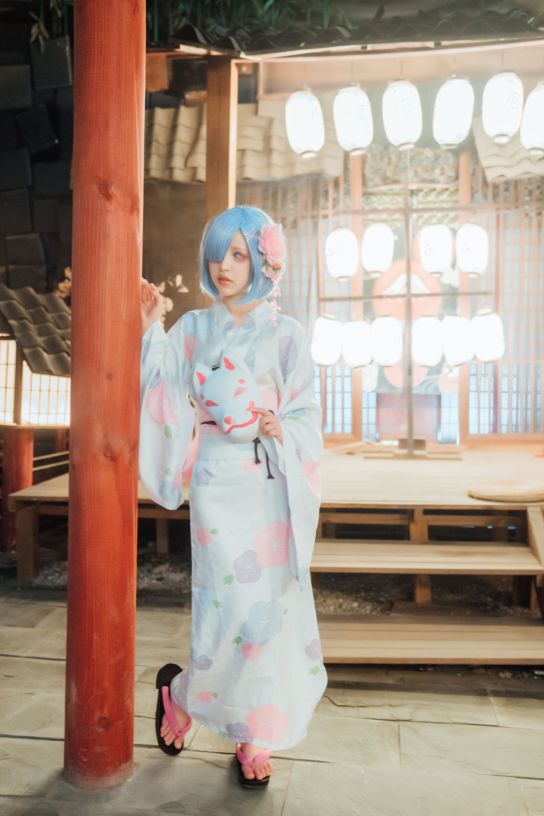 [网红COSER] 美少女晕崽 - 和服雷姆
