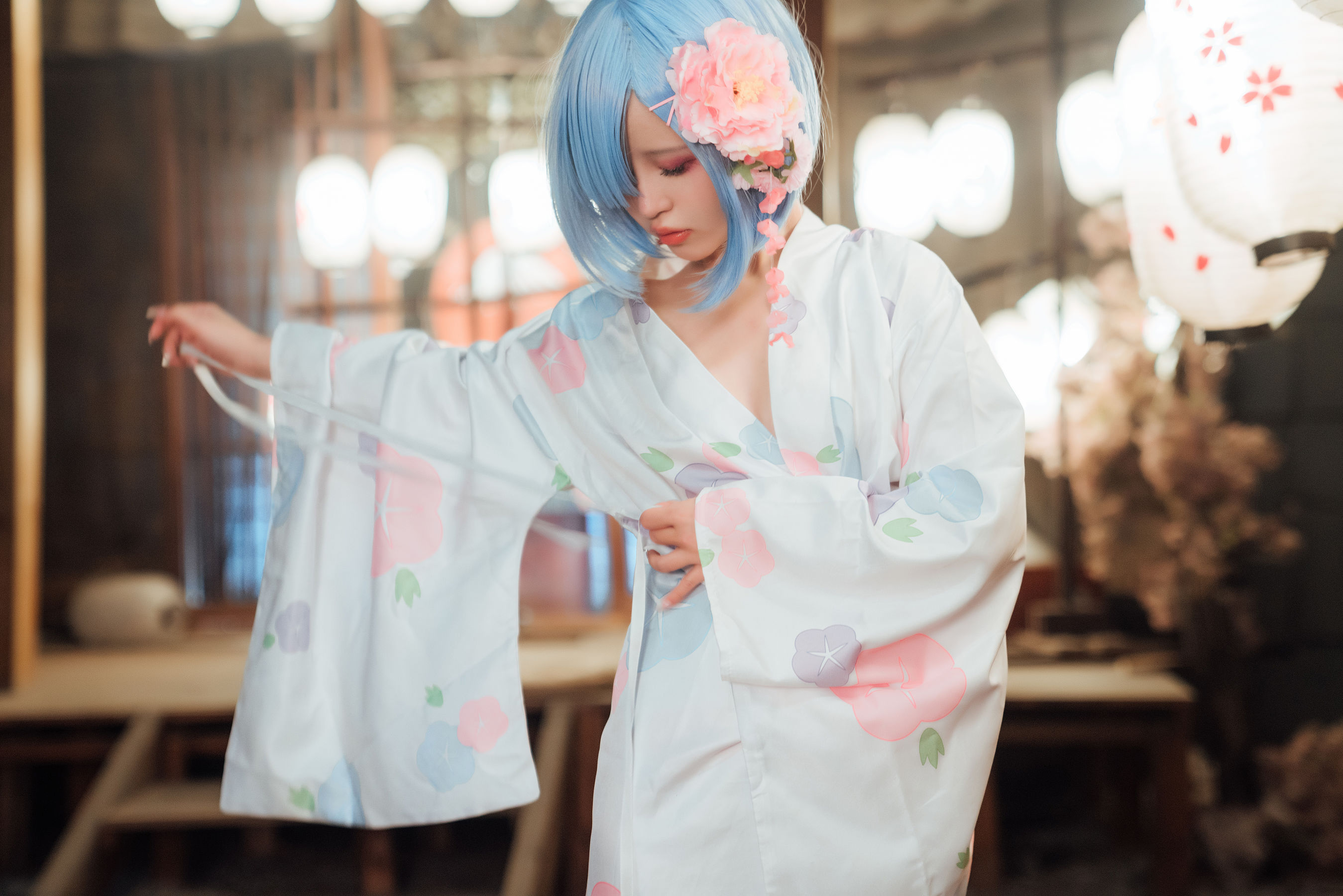 [网红COSER] 美少女晕崽 - 和服雷姆