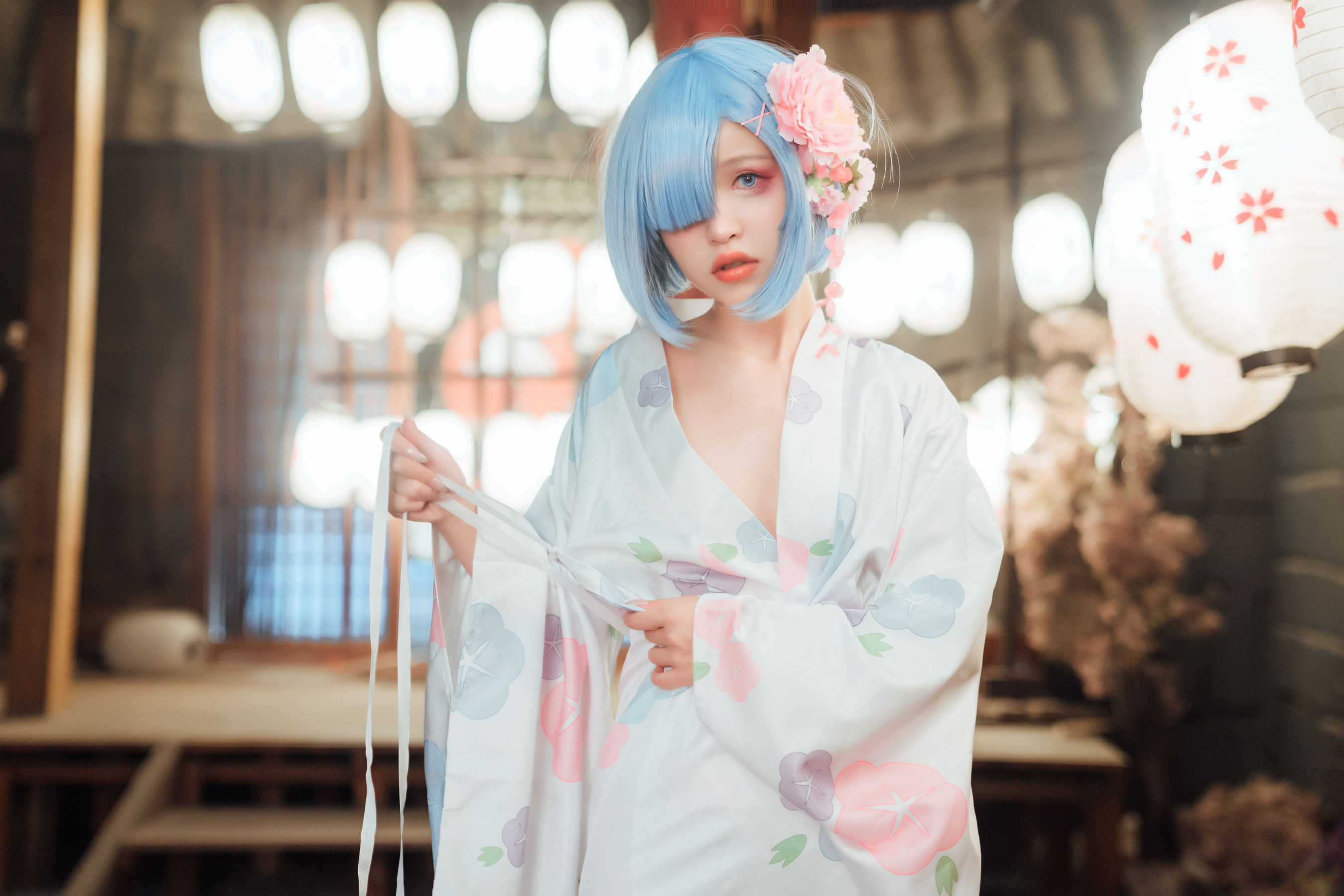 [网红COSER] 美少女晕崽 - 和服雷姆