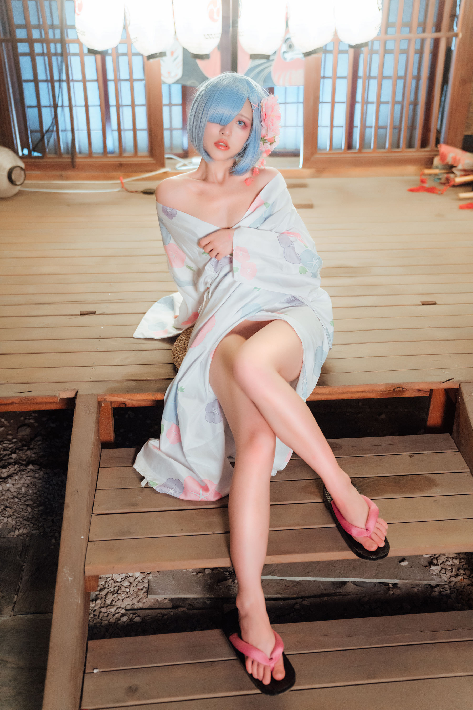 [网红COSER] 美少女晕崽 - 和服雷姆