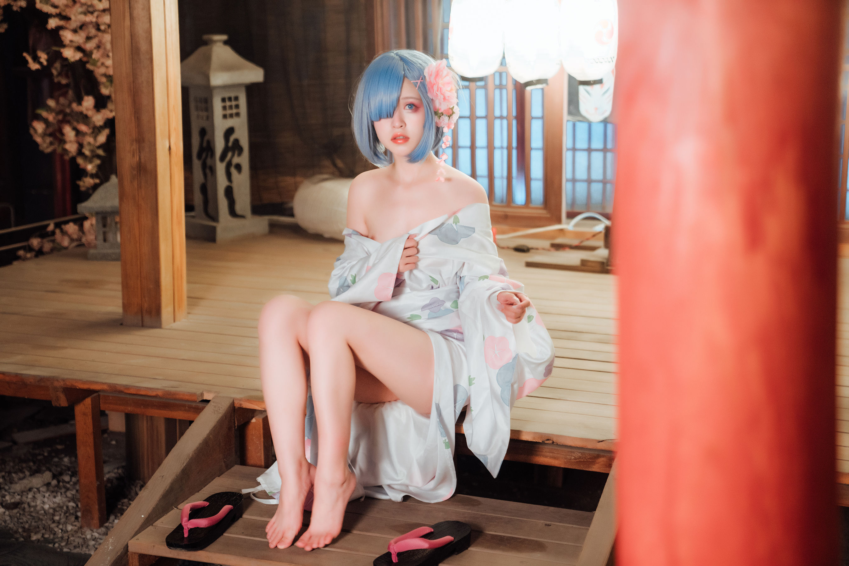 [网红COSER] 美少女晕崽 - 和服雷姆
