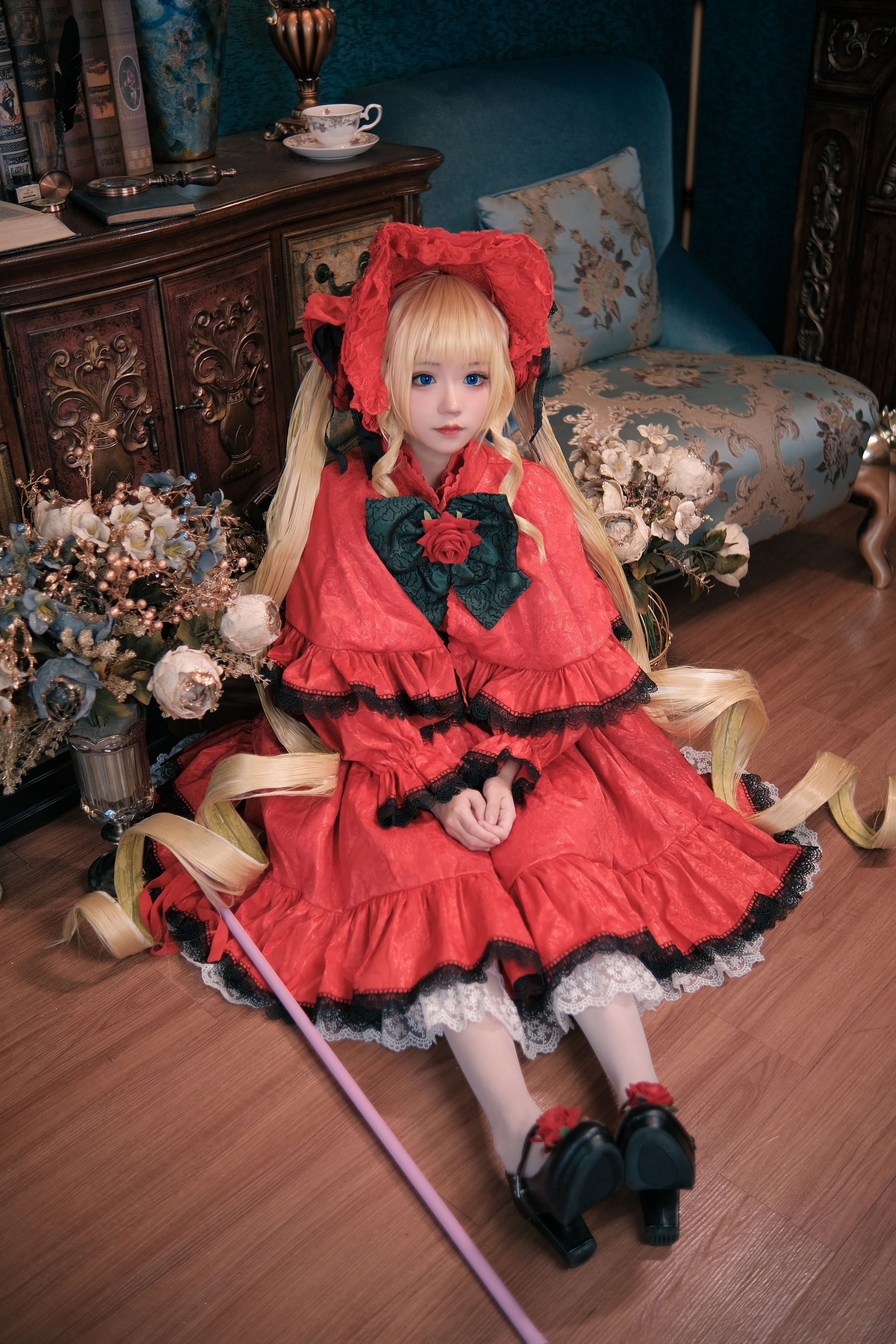 [网红COSER] 花柒Hana - 蔷薇少女