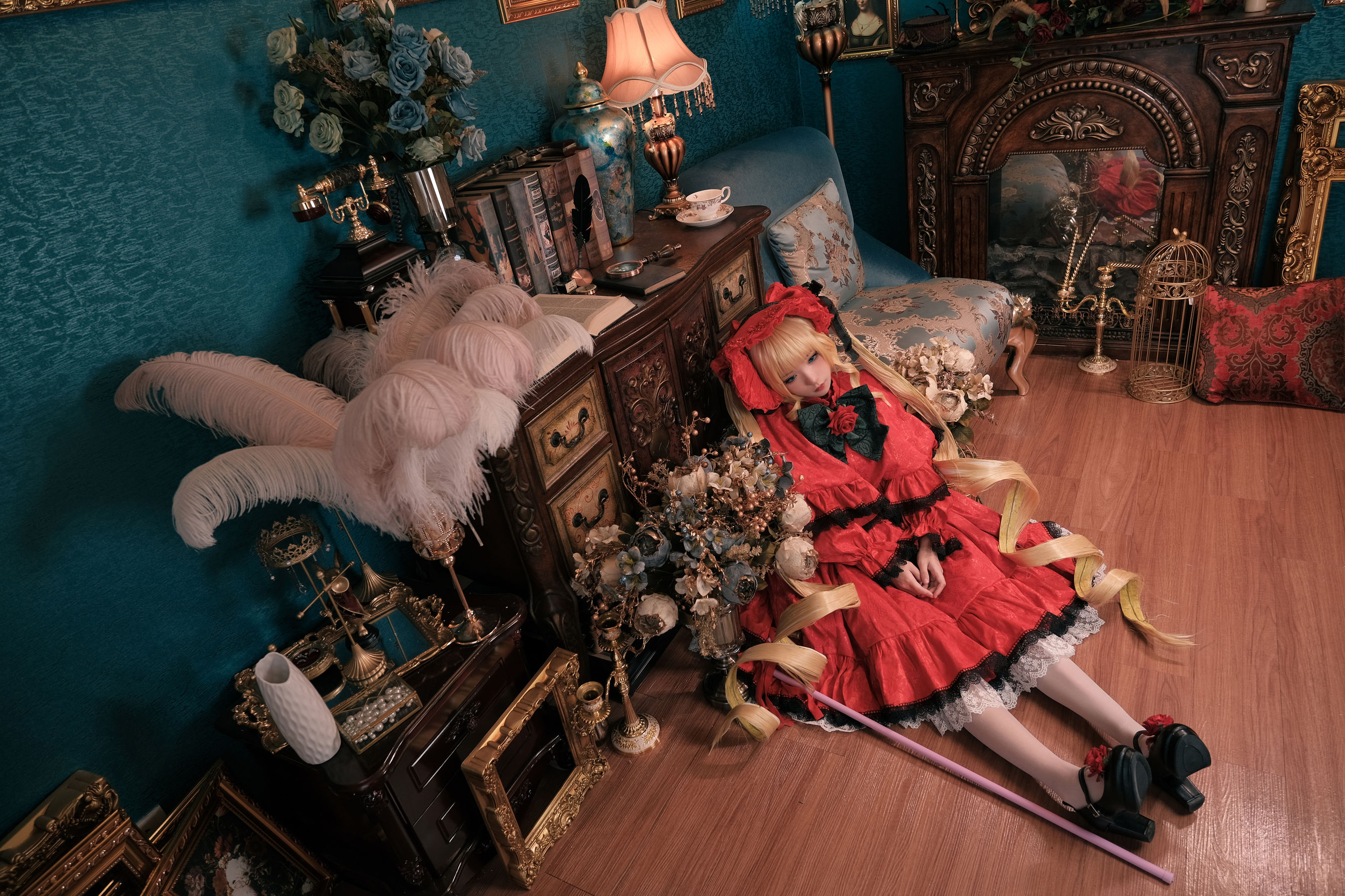 [网红COSER] 花柒Hana - 蔷薇少女