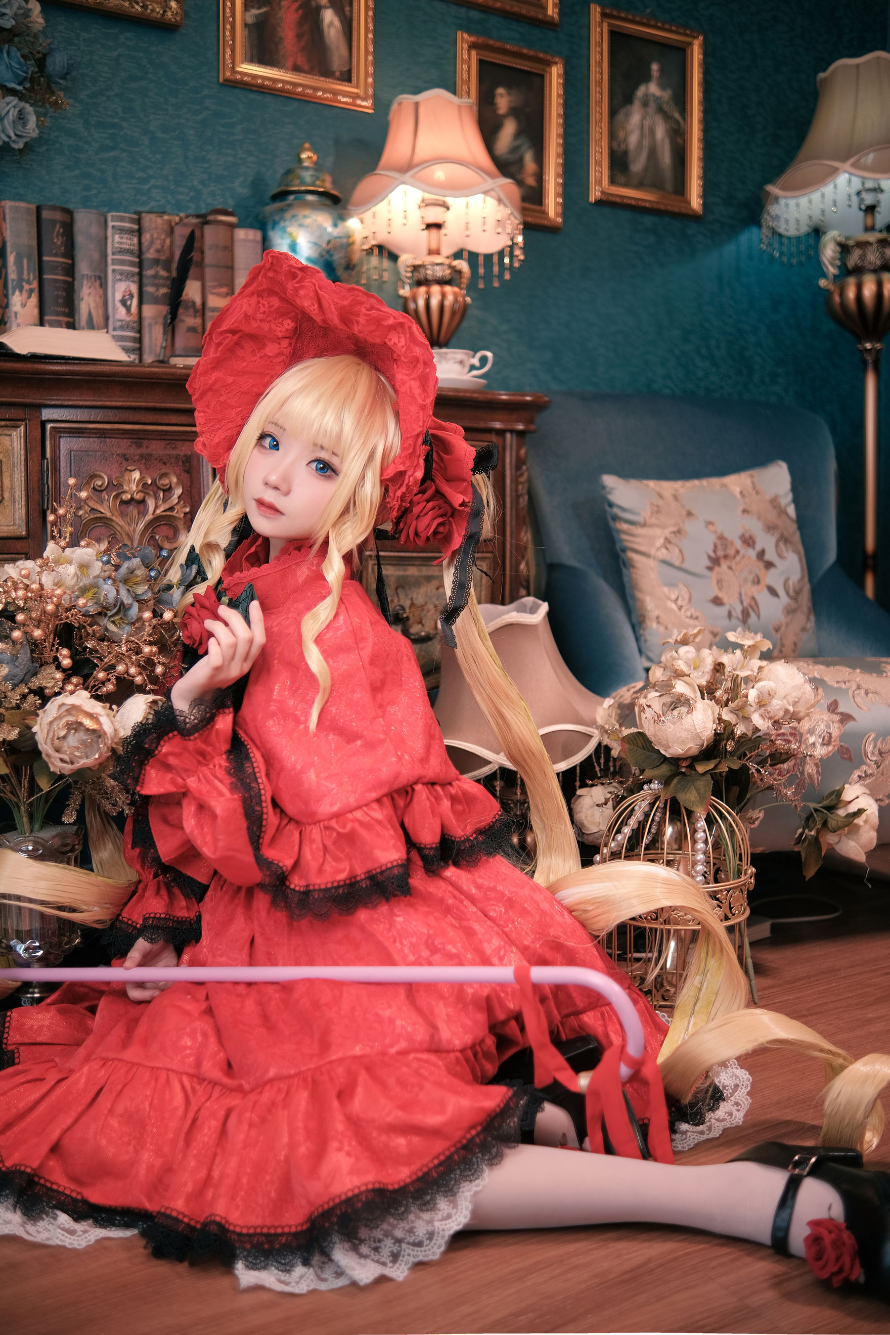 [网红COSER] 花柒Hana - 蔷薇少女