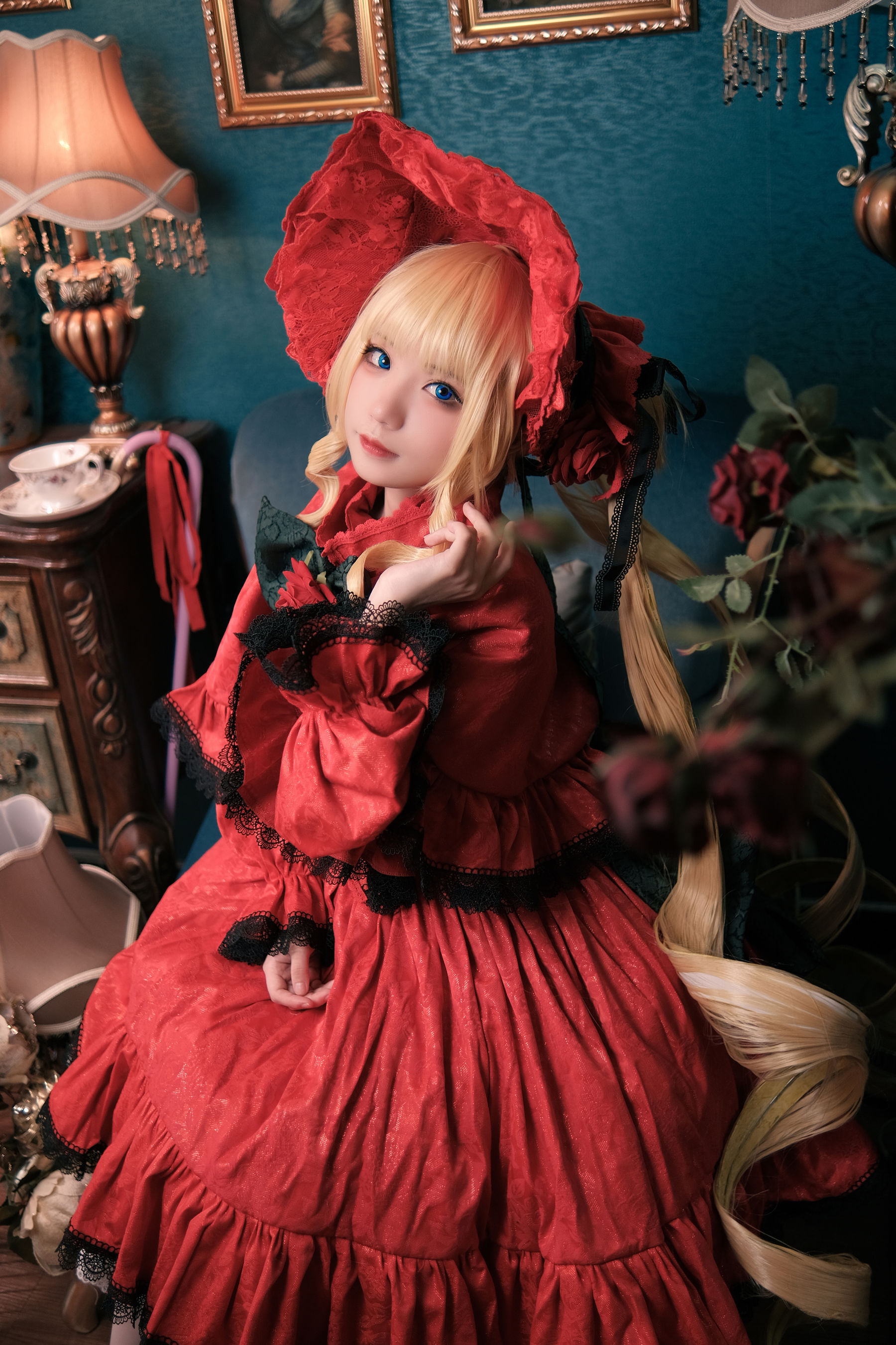 [网红COSER] 花柒Hana - 蔷薇少女
