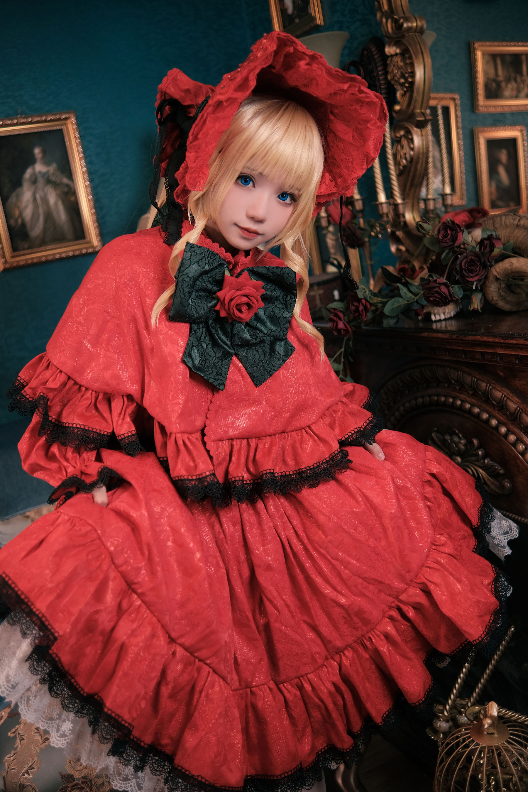 [网红COSER] 花柒Hana - 蔷薇少女