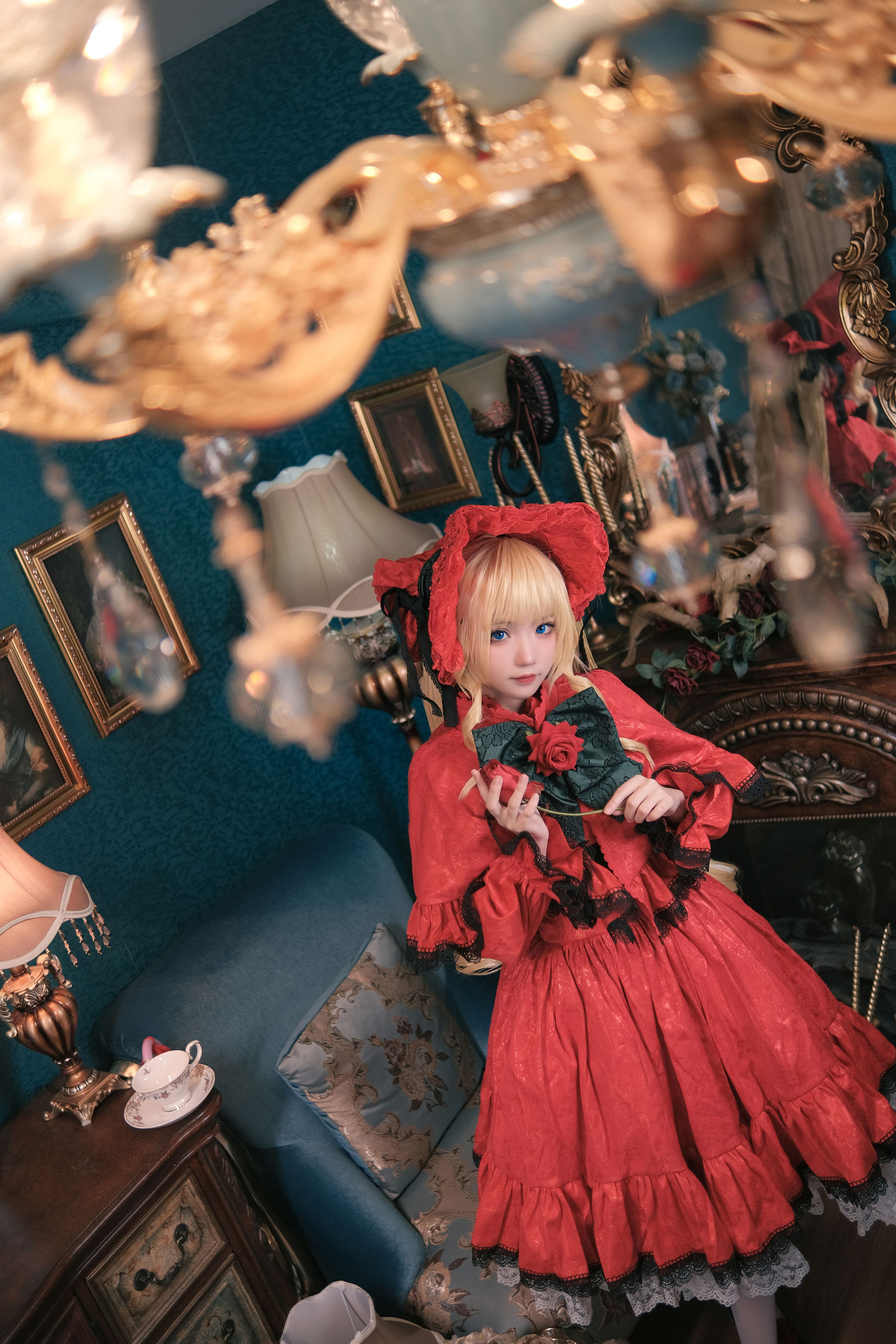 [网红COSER] 花柒Hana - 蔷薇少女