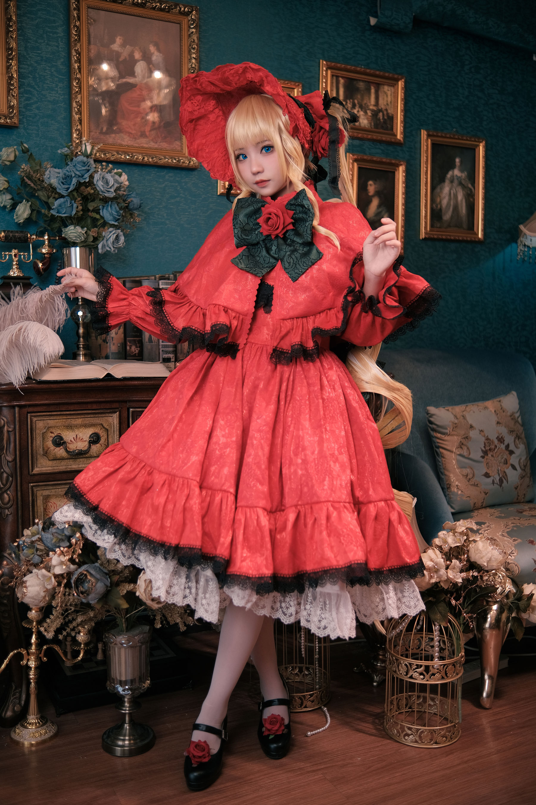 [网红COSER] 花柒Hana - 蔷薇少女