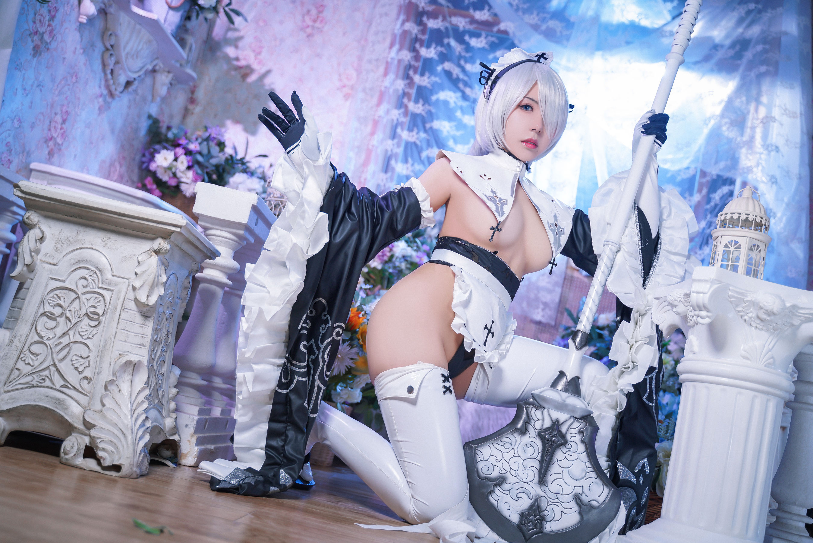 [网红COSER] 虎森森 - 2B女仆
