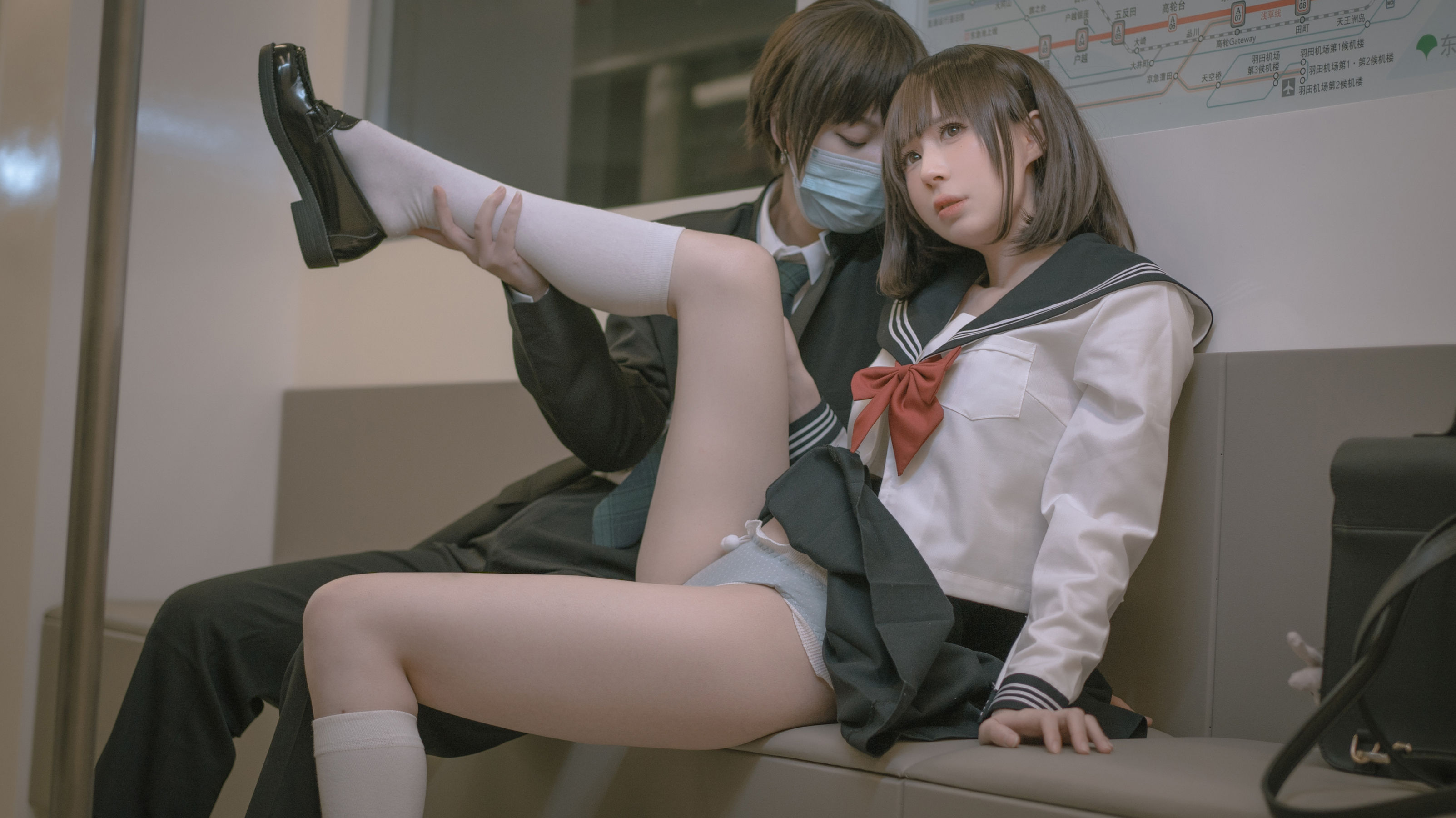 [网红COSER] 西园寺南歌写真 - 电车物语