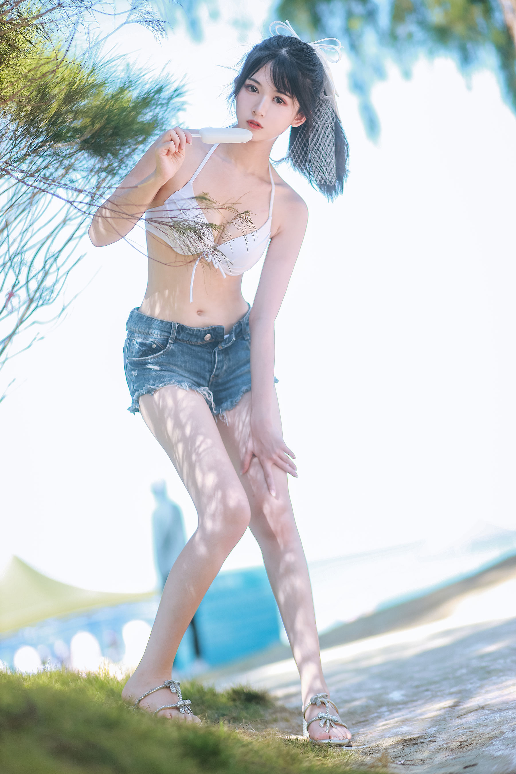 [网红COSER] 超人气Coser鳗鱼霏儿 - 海边