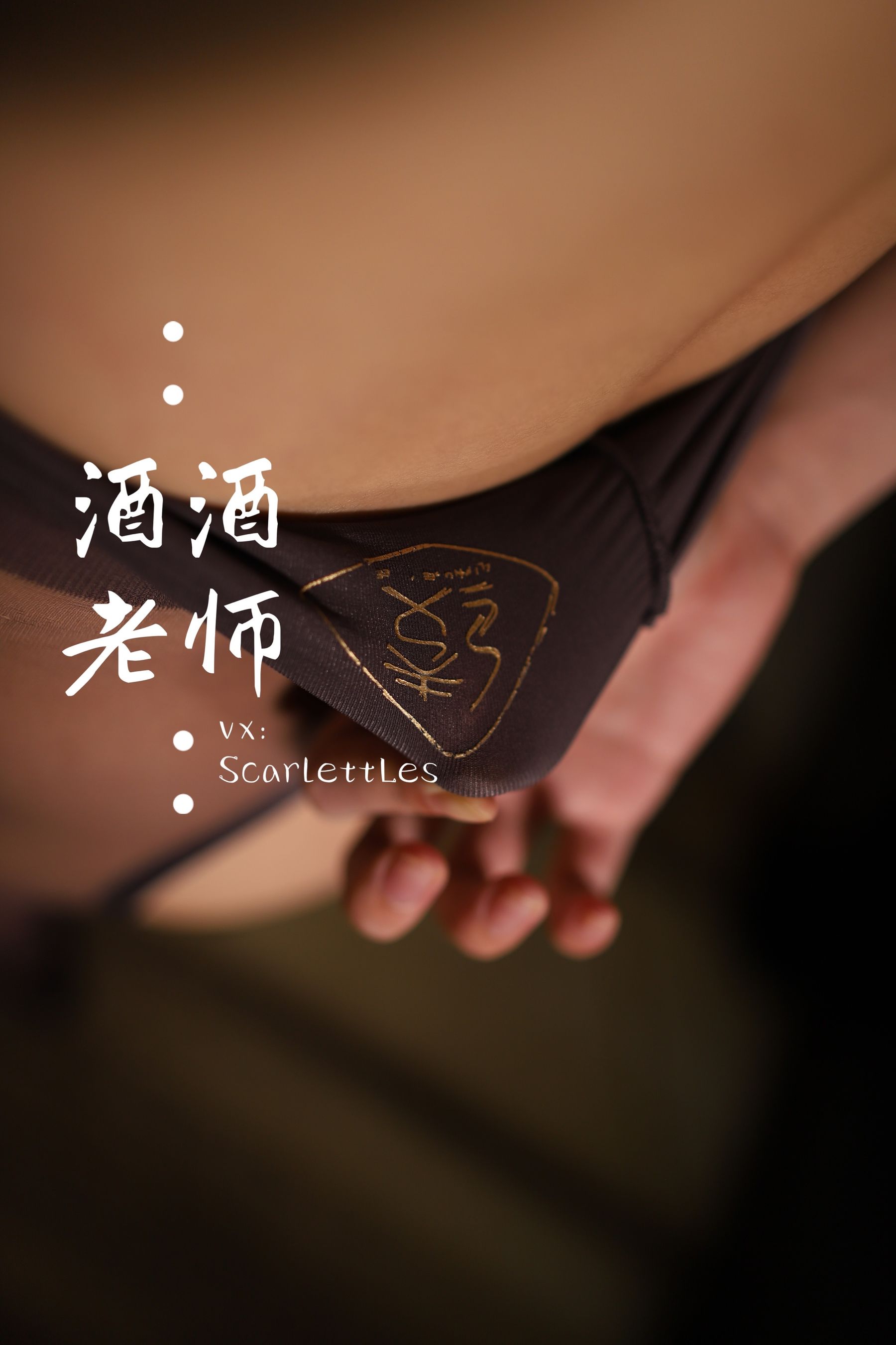 [网红COSER] 酒酒老师 - 开裆丝的紫色诱惑