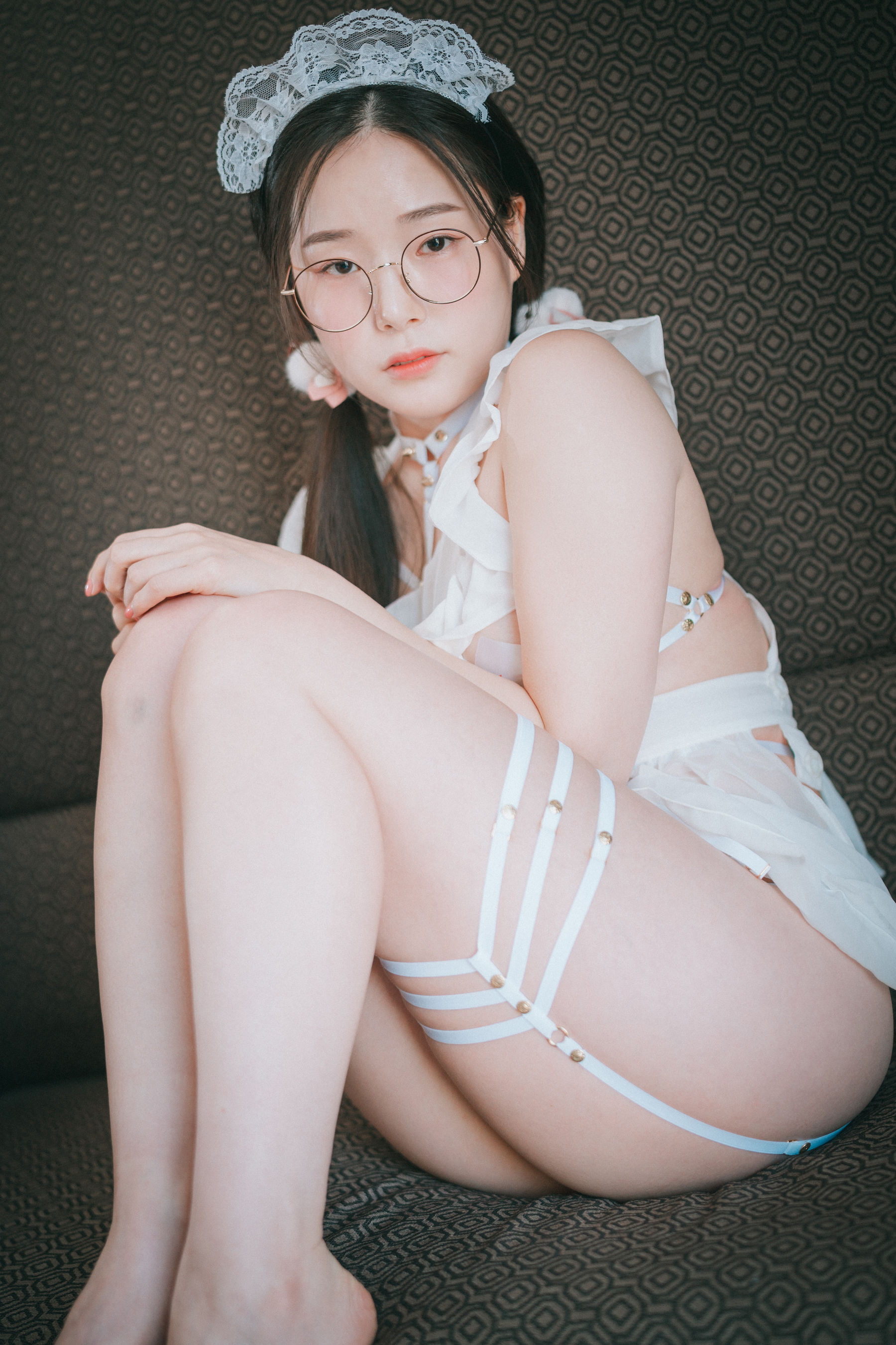 [DJAWA]  PIA - Sheer Chiffon Apron