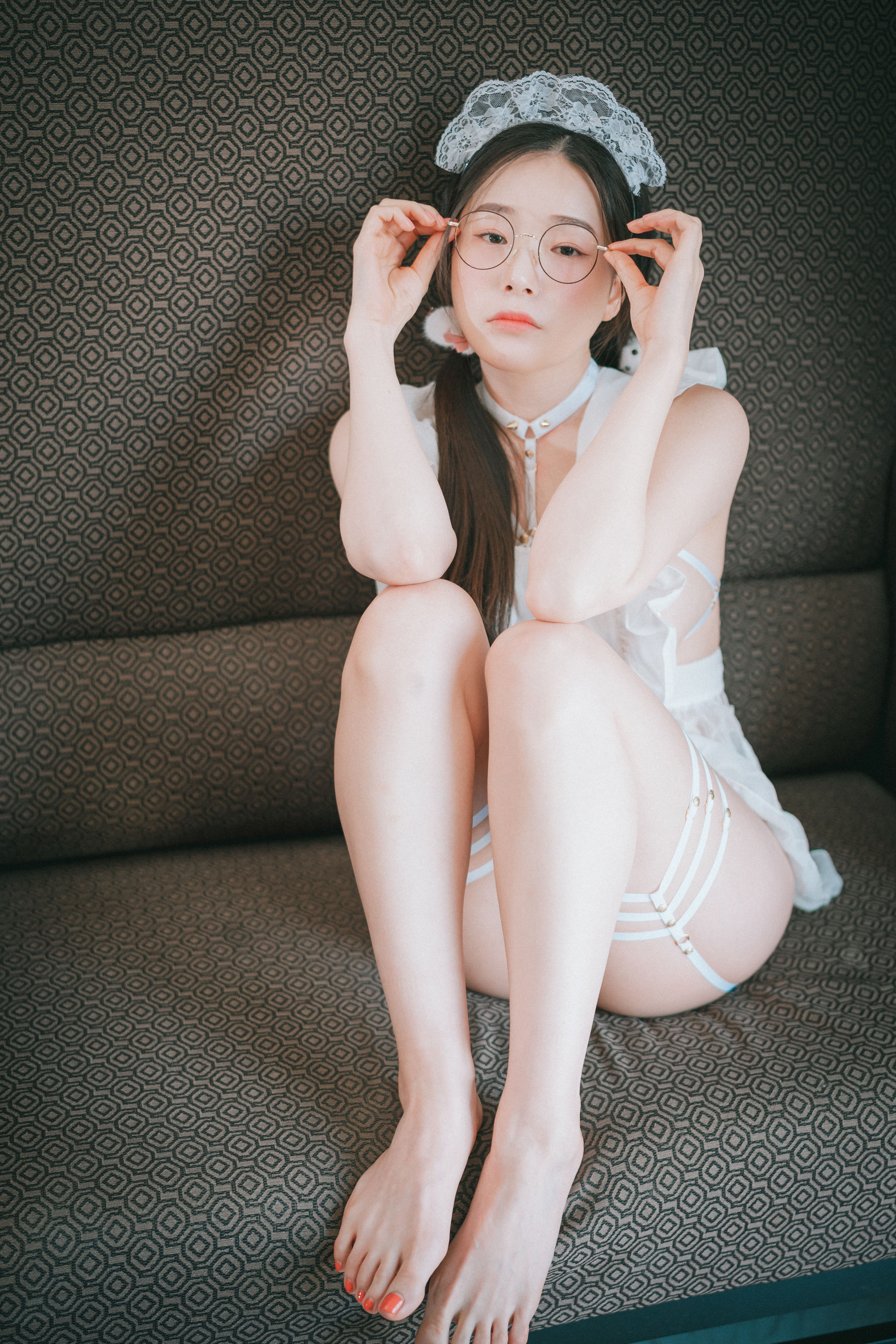 [DJAWA]  PIA - Sheer Chiffon Apron