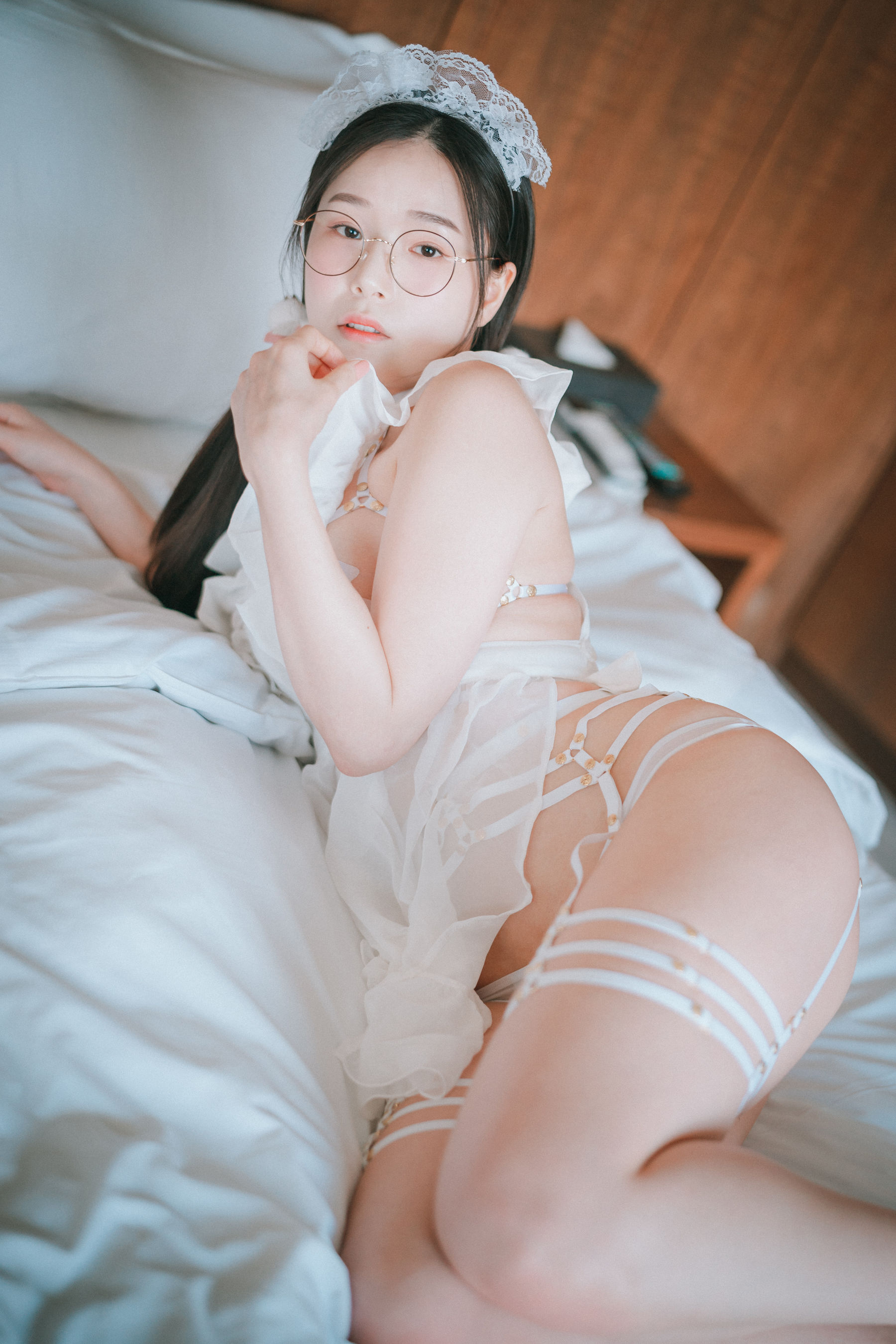 [DJAWA]  PIA - Sheer Chiffon Apron