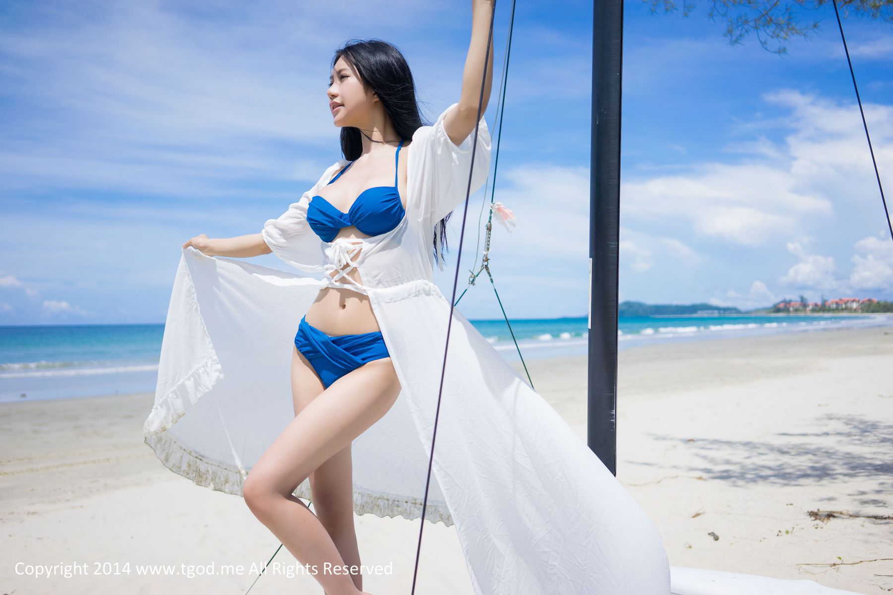 绮里嘉Ula《沙滩仙子》[TGOD推女神] 写真集