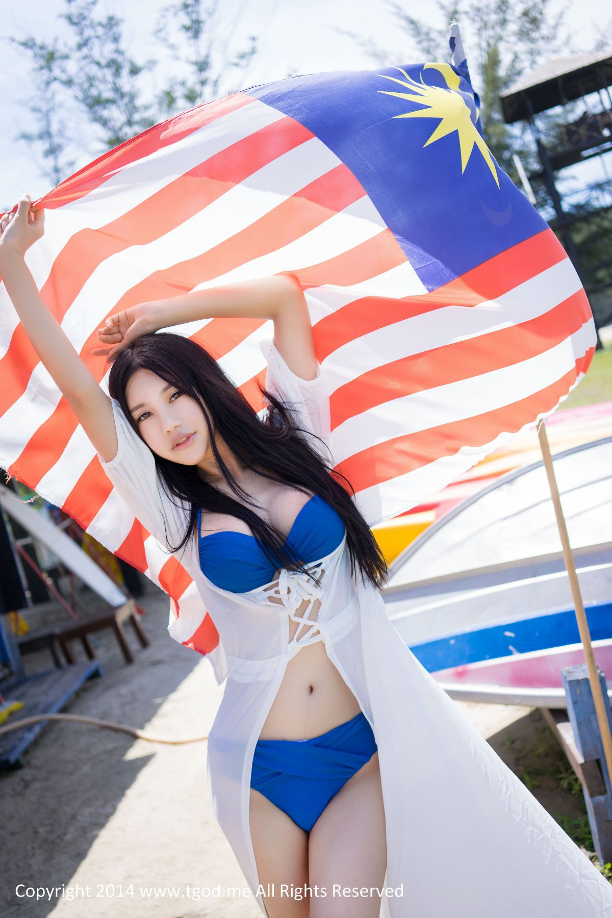 绮里嘉Ula《沙滩仙子》[TGOD推女神] 写真集
