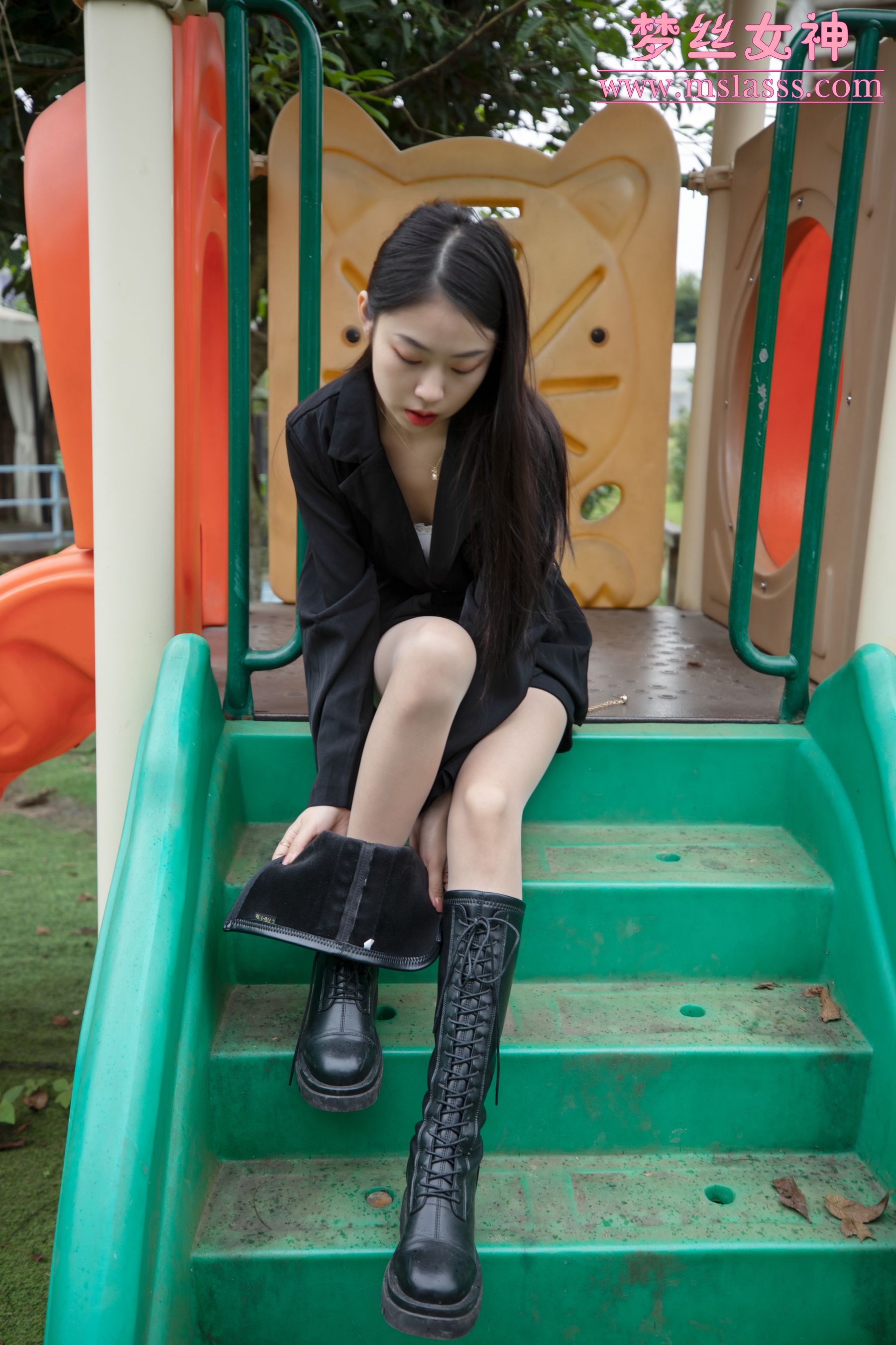 [梦丝女神MSLASS] 娜贝儿 新模超细腿