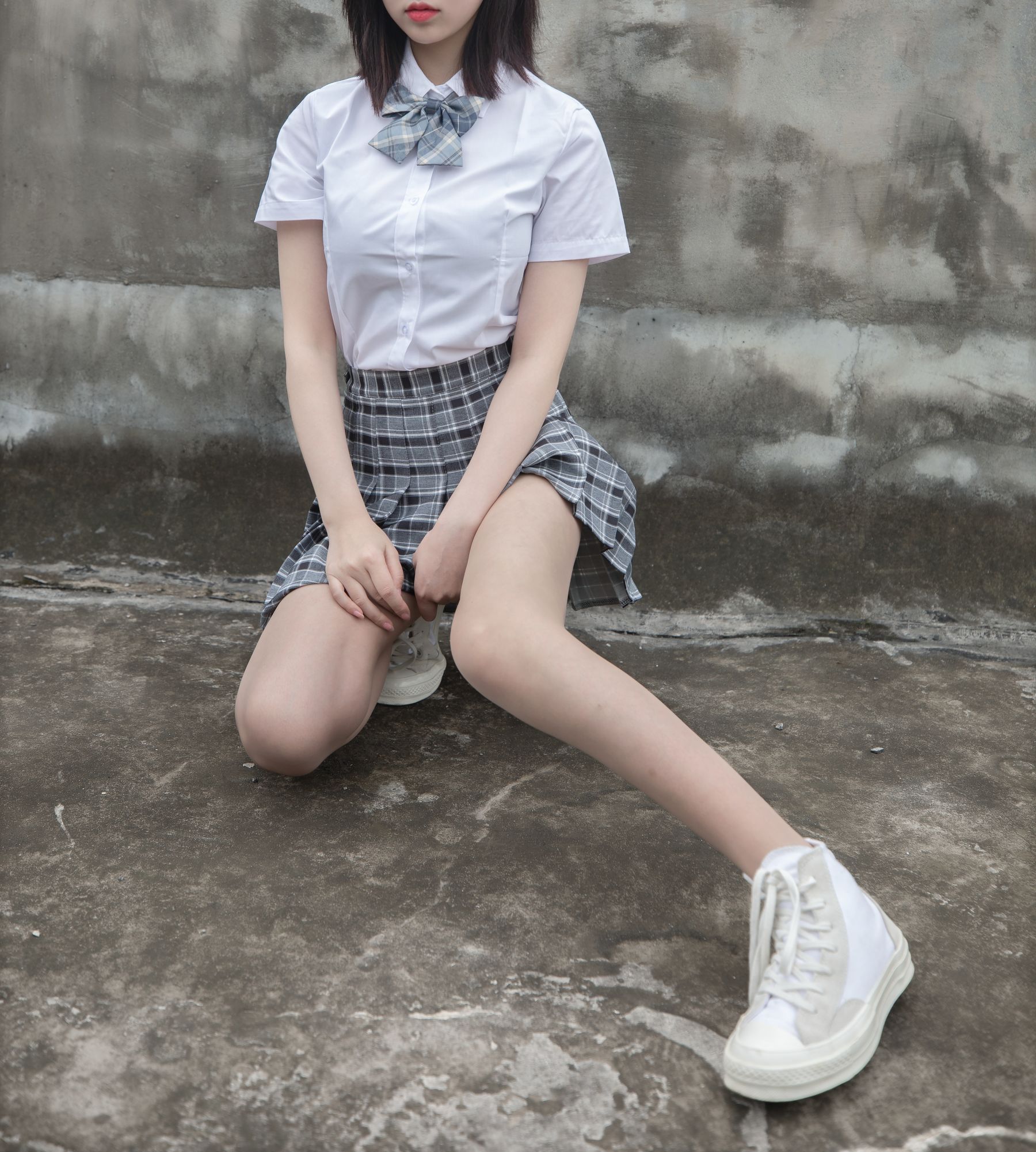 [梦丝女神MSLASS] 子然 天台JK