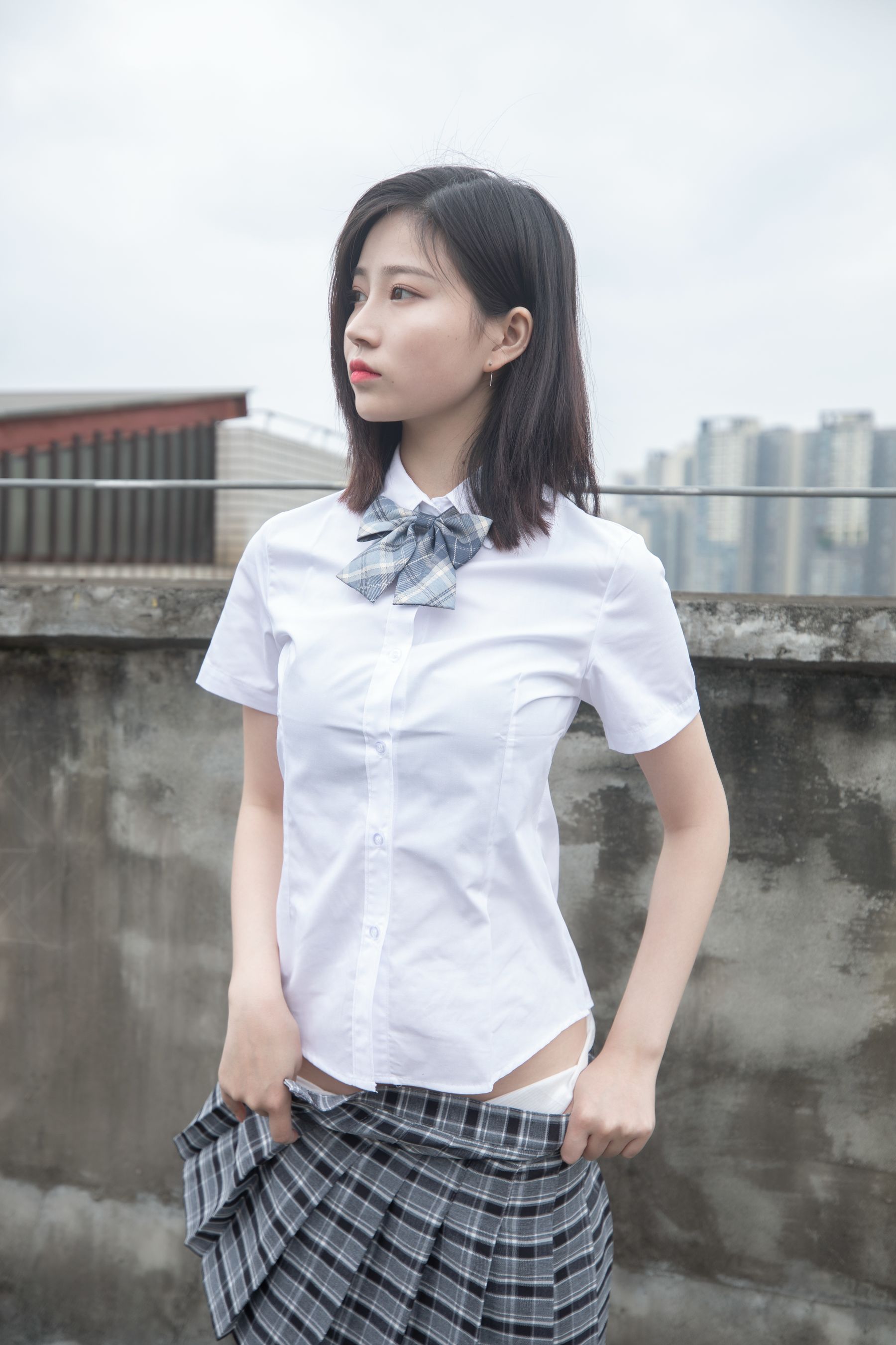 [梦丝女神MSLASS] 子然 天台JK