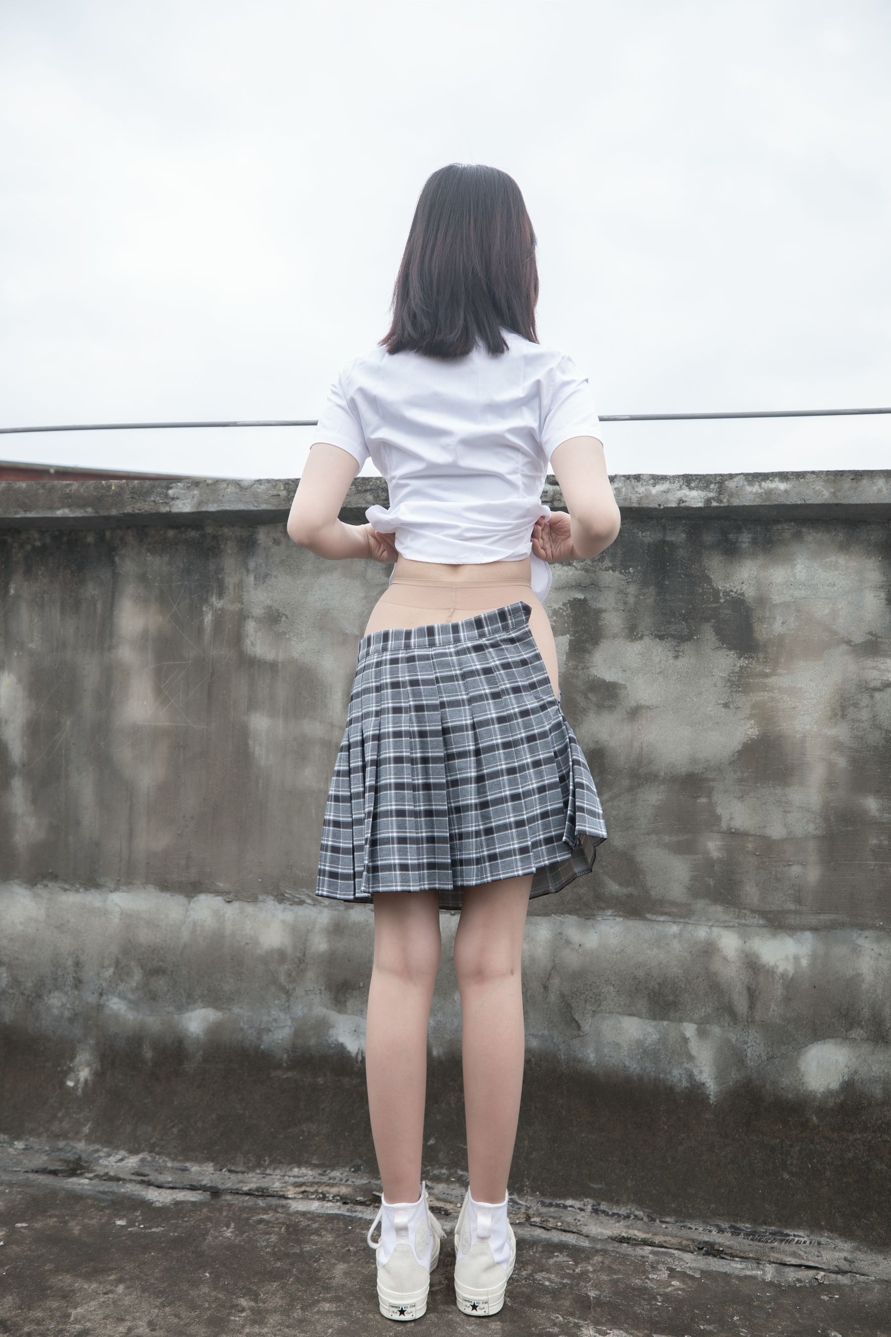 [梦丝女神MSLASS] 子然 天台JK