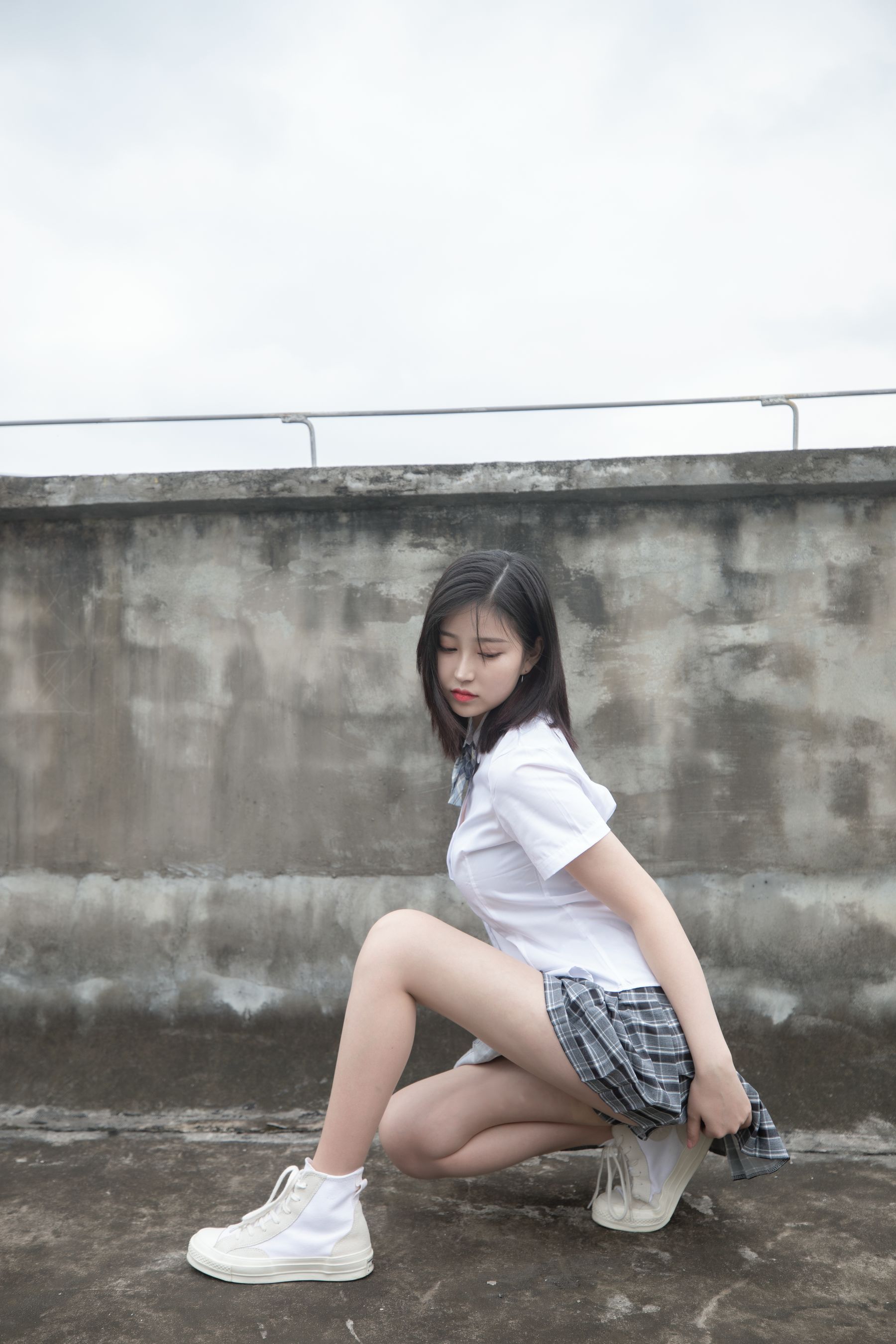 [梦丝女神MSLASS] 子然 天台JK