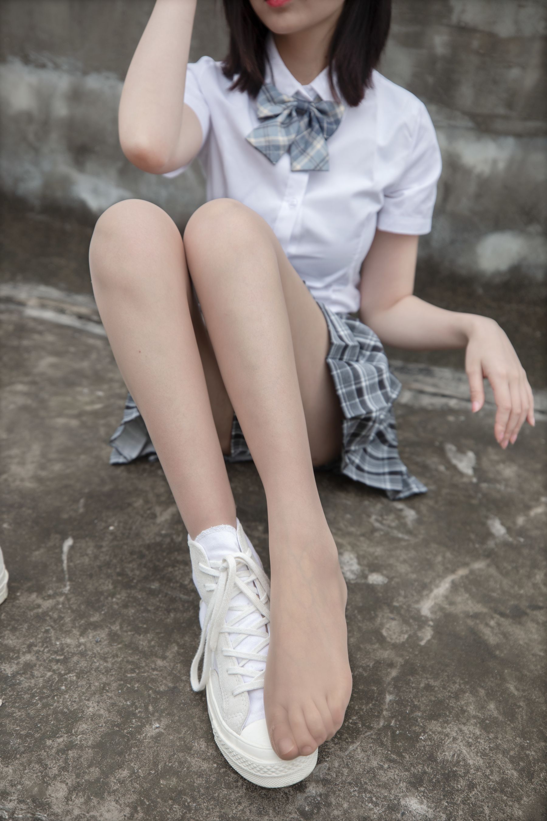 [梦丝女神MSLASS] 子然 天台JK
