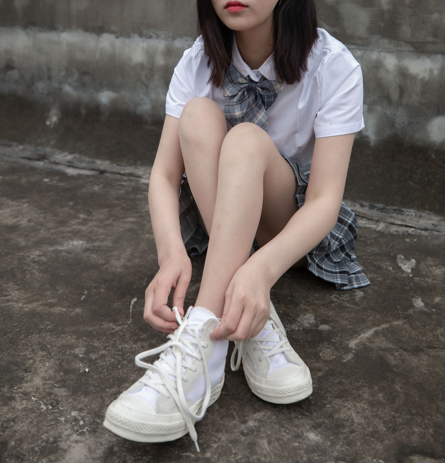 [梦丝女神MSLASS] 子然 天台JK